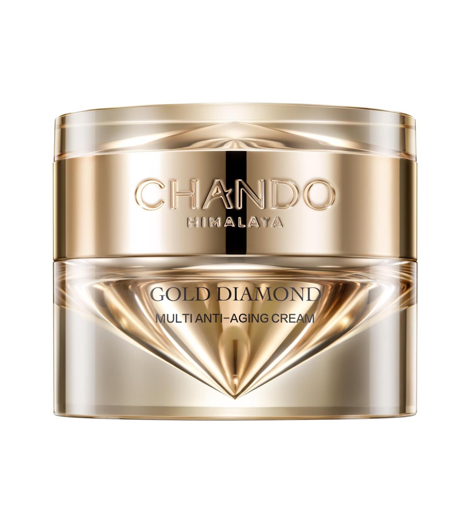 CHANDO HIMALAYA Gold Diamond Multi Anti-aging Cream (55g/1.94oz) - Super Multi-Corrective Sculpting Firming Tightening Anti-Wrinkle Moisturizing Night Cream with Tri-peptide Hyaluronic Acid - Buy Online on GoSupps.com