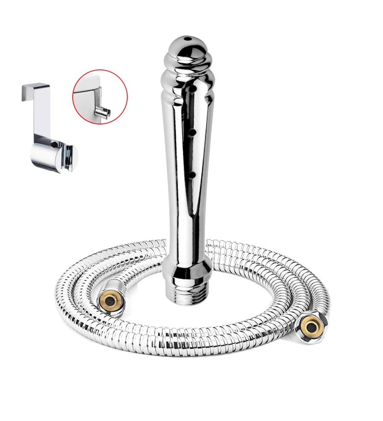 Enema Cleansing Kit with 59-Inch Shower Hose & Attachment - Handheld Bidet Douche Cleaning System for Home Use - Buy Online on GoSupps.com