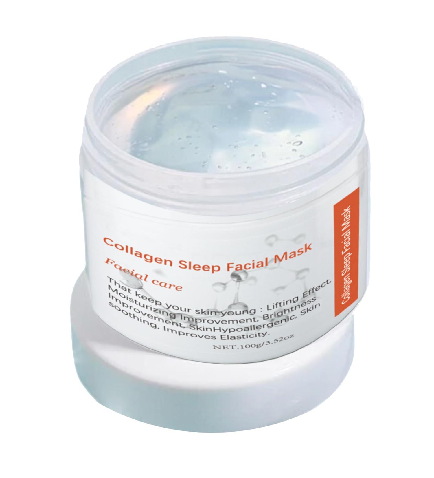 Collagen Mask - Collagen Night Wrapping Mask - Deep Collagen Anti Wrinkle Mask - Collagen Sleeping Mask - Face Masks Beauty Anti Age Face Gel Firming Nourishing 100g - Buy Online on GoSupps.com