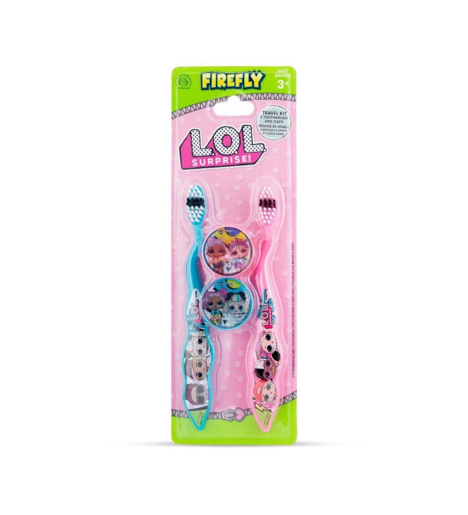 Lol Surprise! Girls Toothbrush Oral Care Travel Set