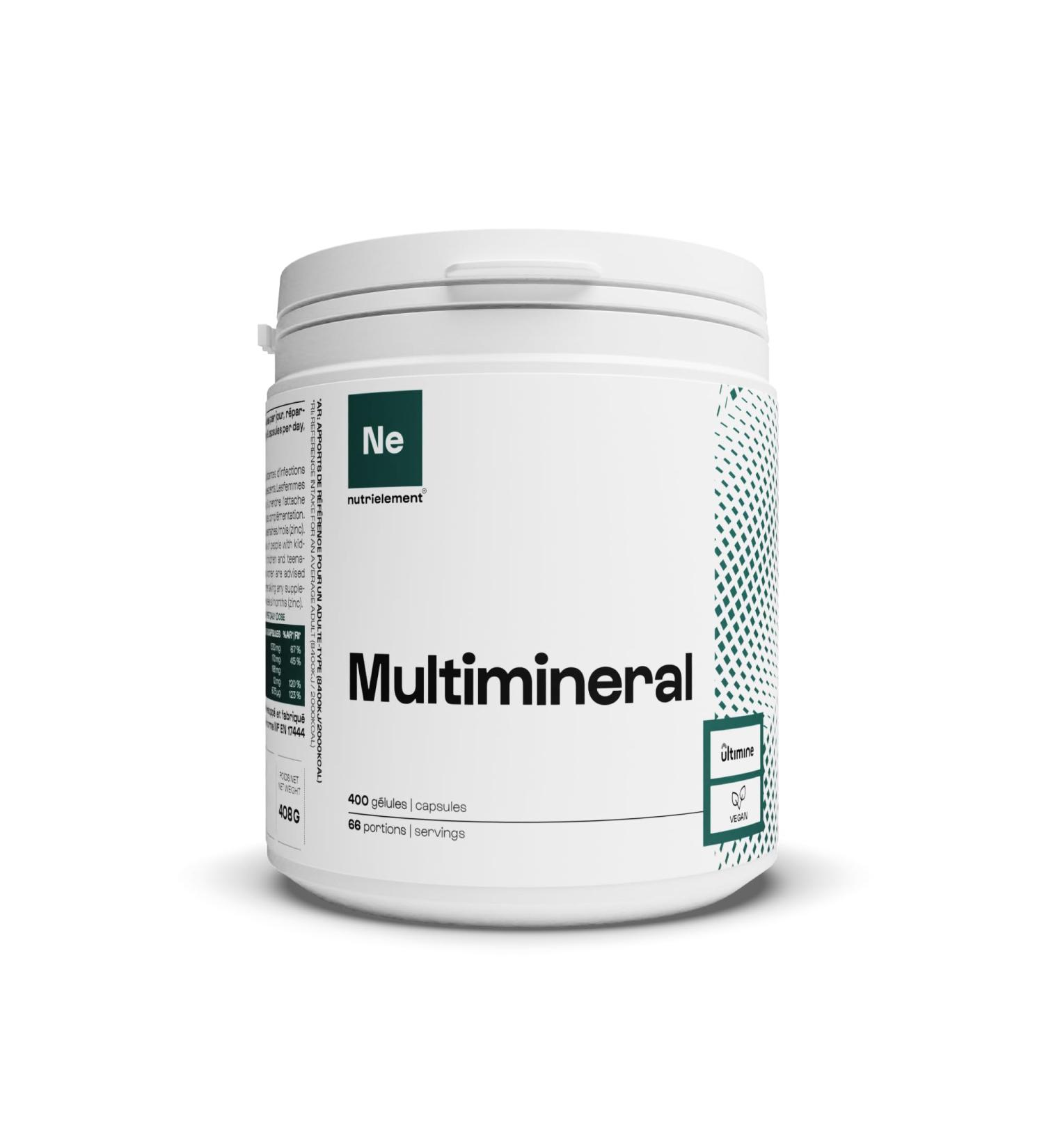 Multiminerals | 5 high-quality minerals Dosed for sports Immune protection Vegan health dietary supplement | Nutrimuscle | 400 capsules - Buy Online on GoSupps.com