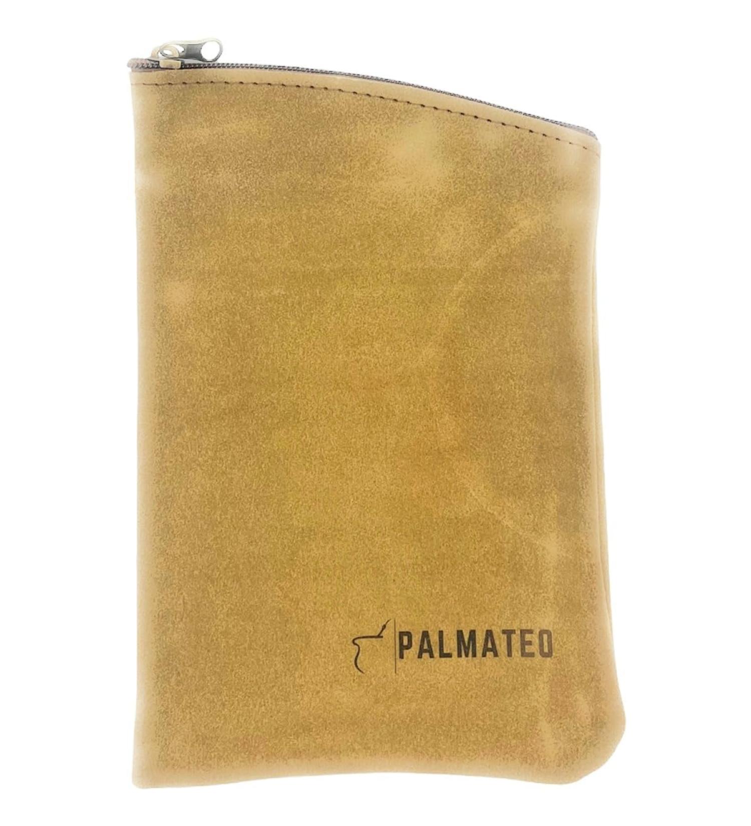 PALMATEO Handmade Genuine Leather Yerba Container I Yerba Mate Container I Modern Practical Yerbero for Men Women at Work Outdoor Travel Picnic - CUERO 500gr (Cuero Descarne Beige) - Buy Online on GoSupps.com