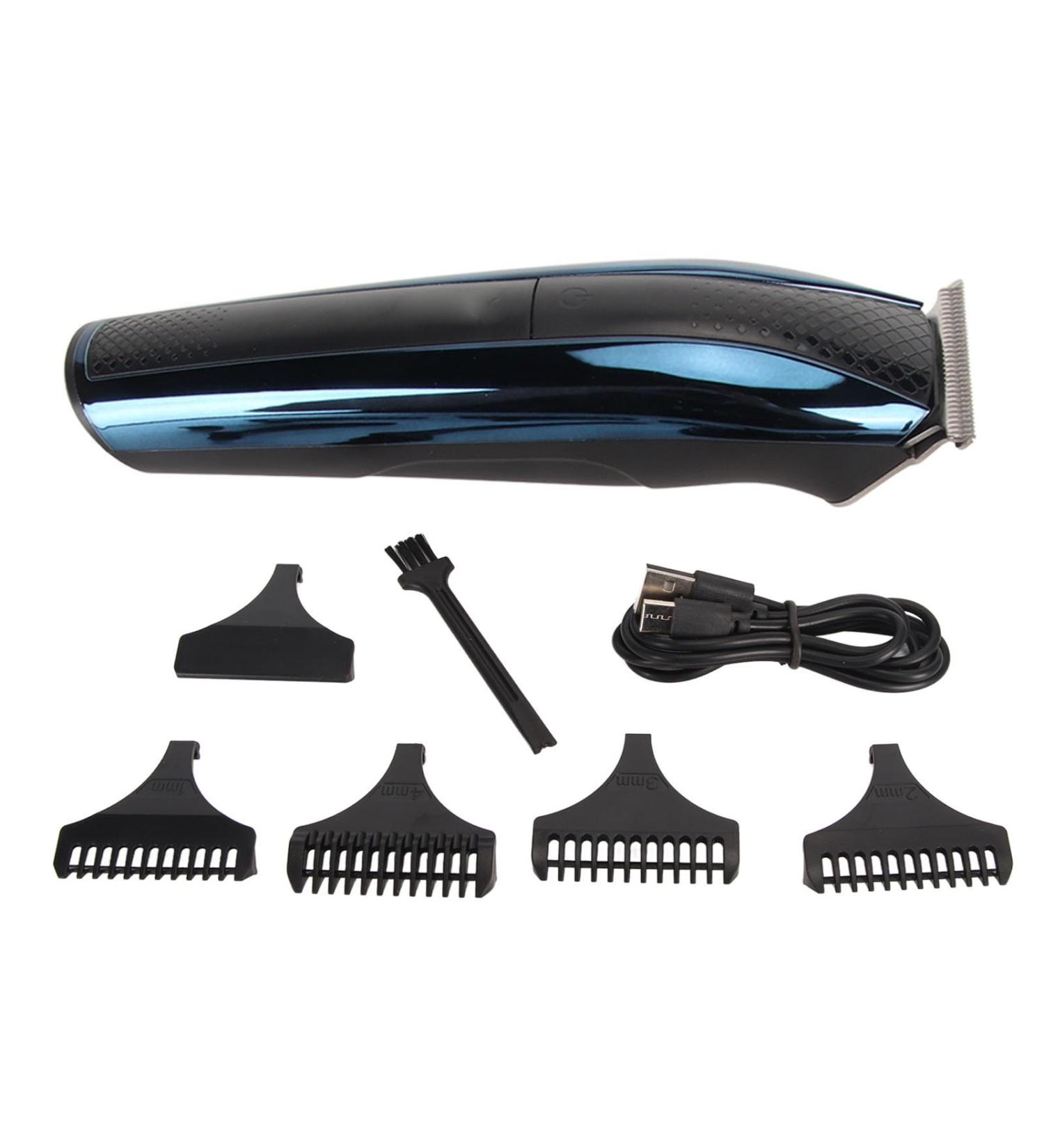 Electric Hair Clipper with LCD Display | USB Rechargeable Portable Trimmer for Barbers & Stylists - 5 Guide Combs Ergonomic Design - Buy Online on GoSupps.com