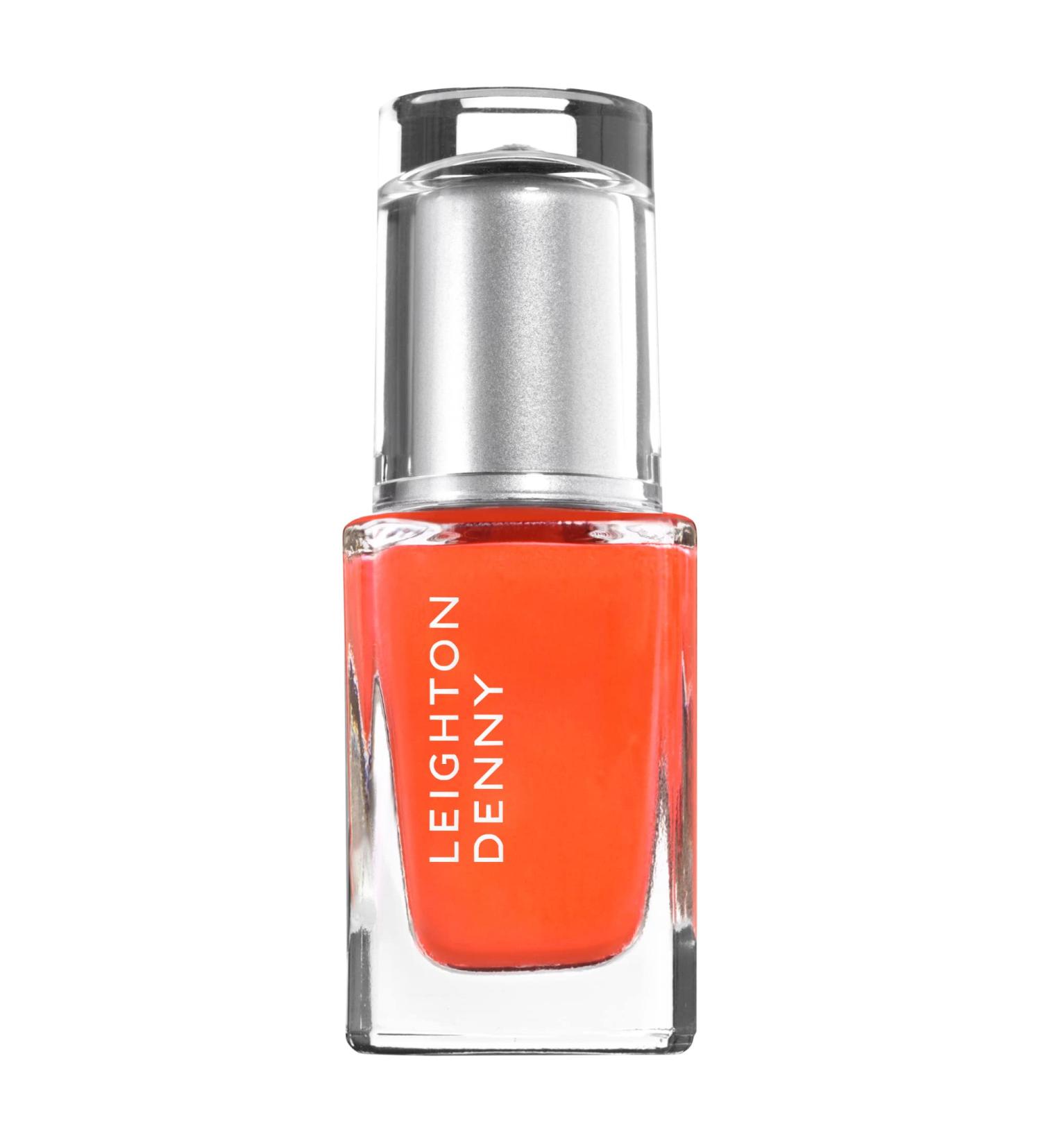 LEIGHTON DENNY Nail Polish - Main Squeeze - 75% Plant-Based Nail Varnish - Vegan - 12ml Vibrant Orange - Buy Online on GoSupps.com