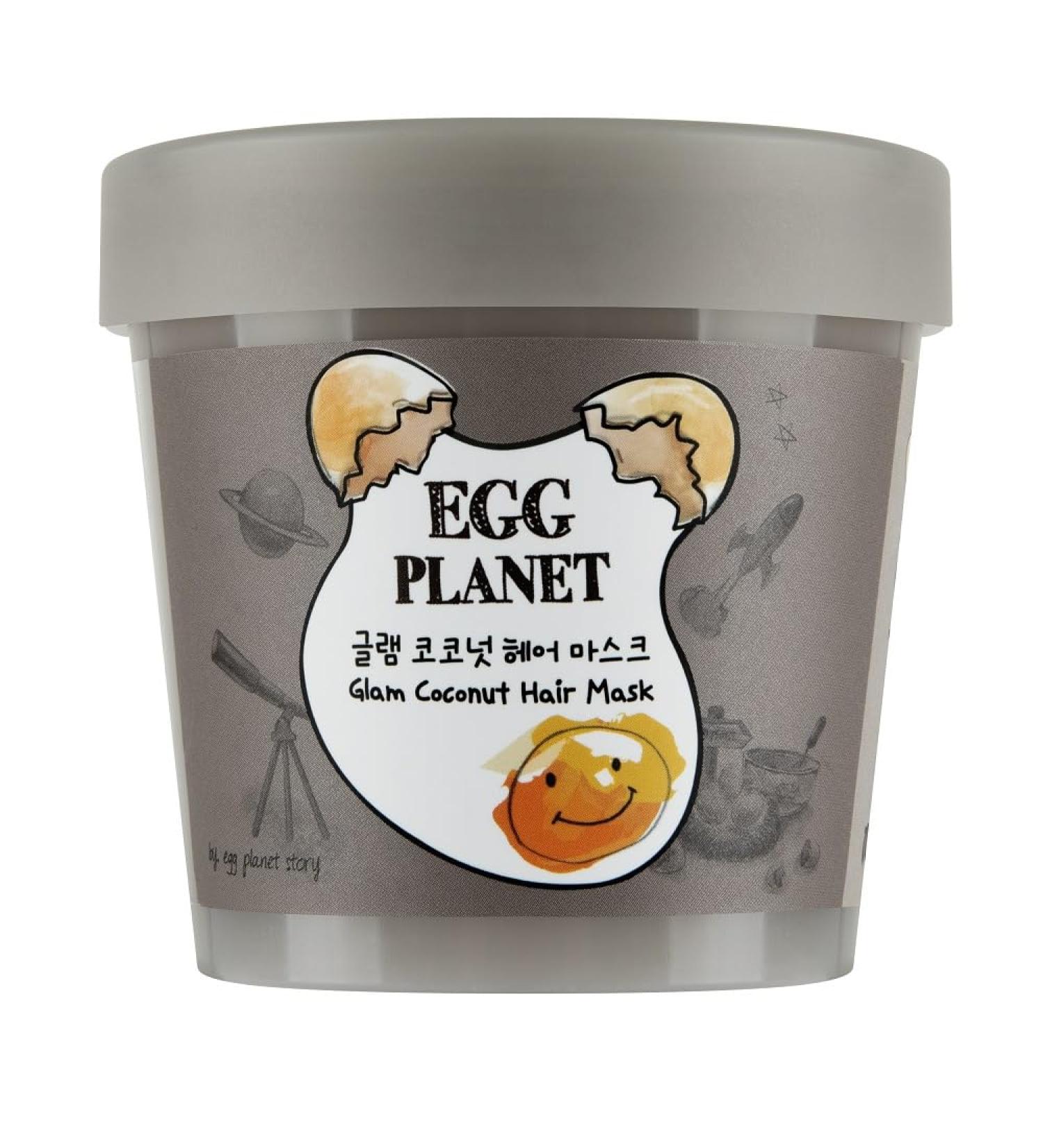 Daeng Gi Meo Ri - Egg Planet Glam Coconut (Hair Mask Moisturizing scalp and hair Providing a smooth and shiny finish 6.7 FL OZ 200ml)