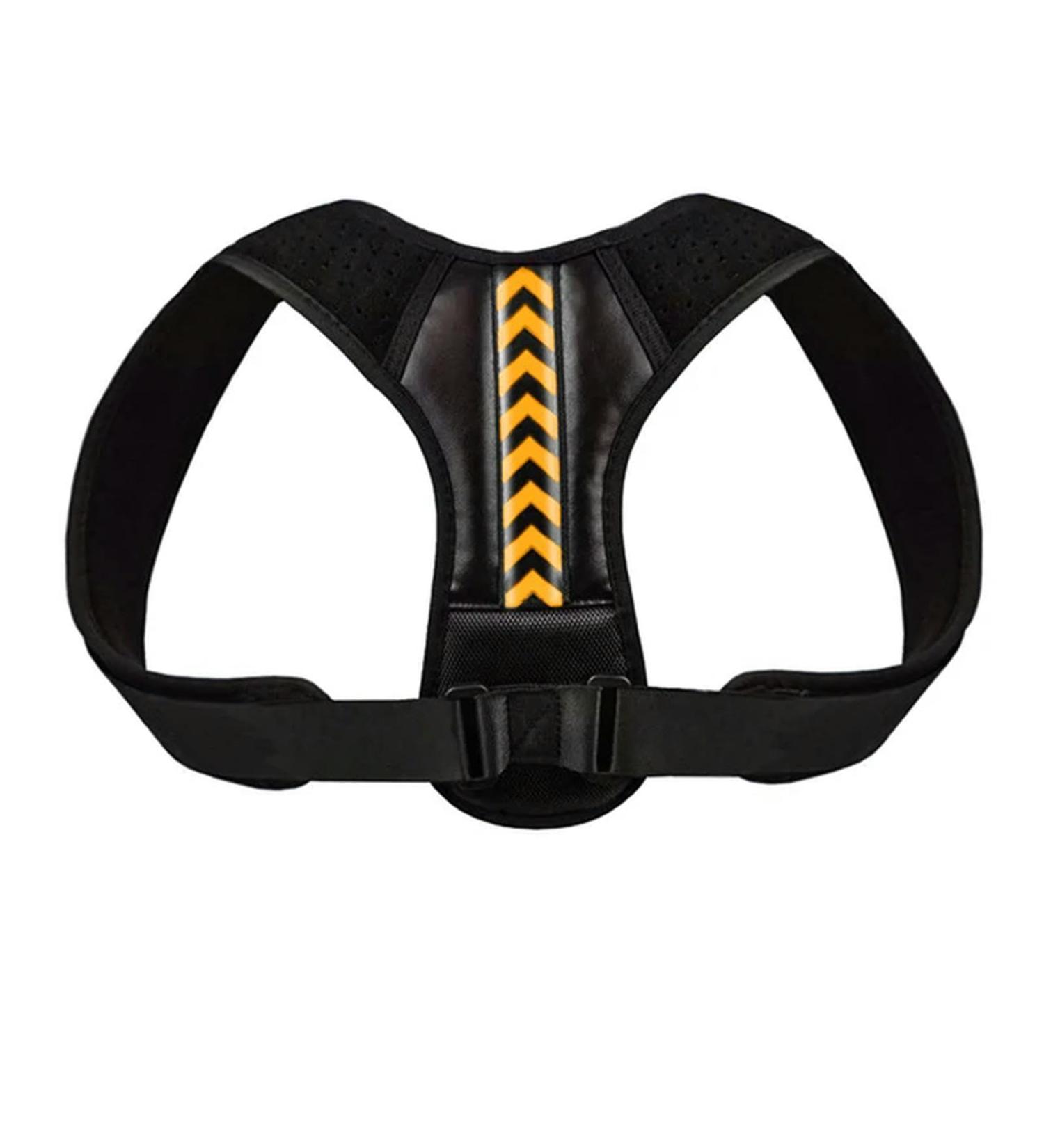 Back Posture Corrector Belt Adjustable Shoulder Neck Spine for Column Posture Correction for Women Men Straightener A - Black Orange L - Buy Online on GoSupps.com