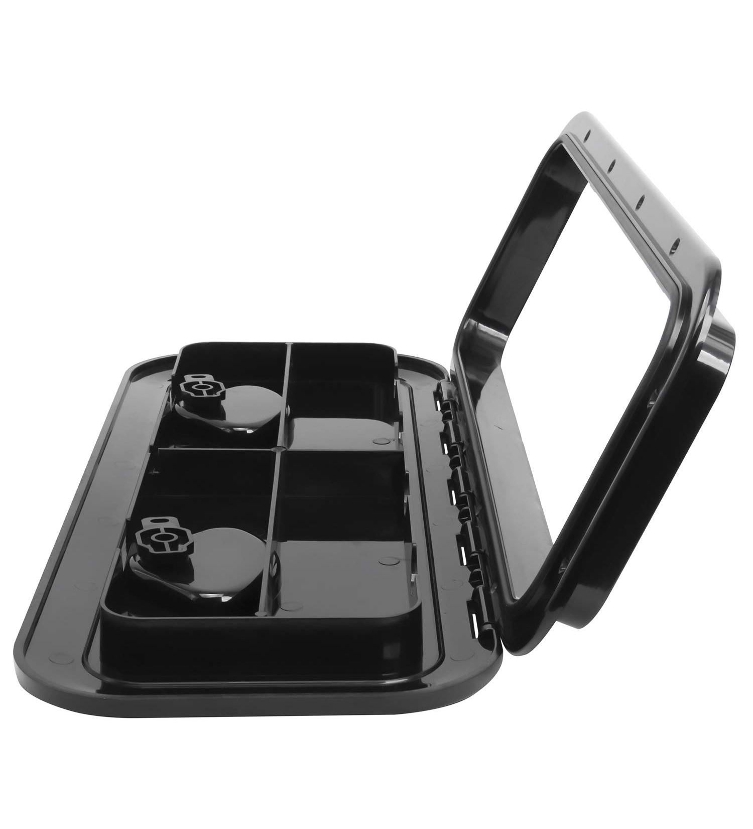 Amarine Made 24 x 9-5/8 Marine Grade Deck Hatch Access Hatch & Lid in Black for Boat, Caravan, RV | High-Quality Marine Access Hatch - Buy Online on GoSupps.com