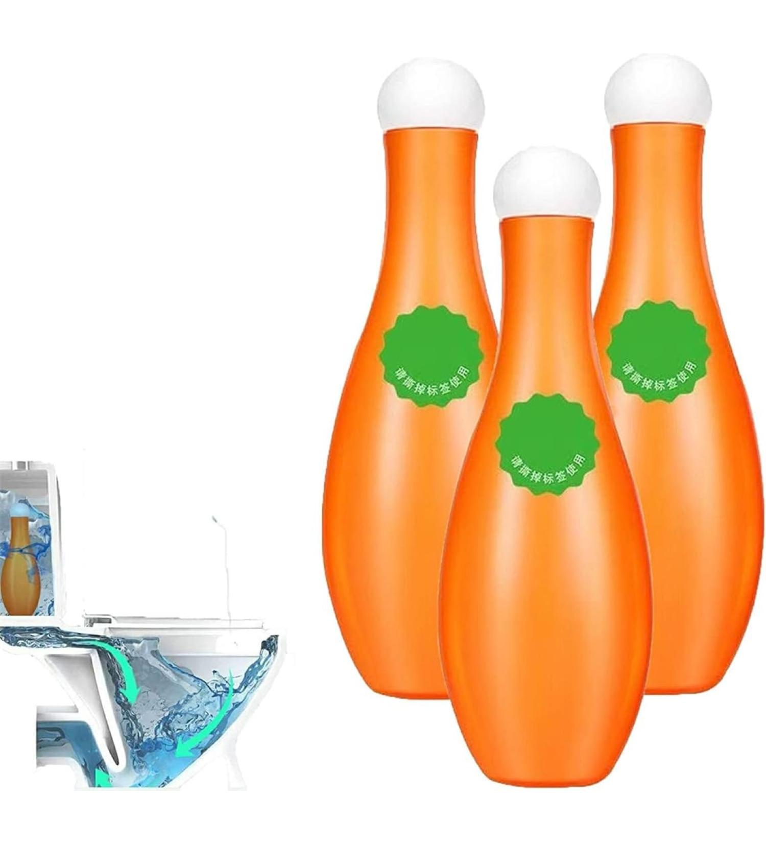 Bowling Blue Bubble Toilet Bowl Cleaner Blue Bubble Household Toilet Cleaner Automatic Toilet Cleaner for Deodorizing and Descaling (3pcs) - Buy Online on GoSupps.com