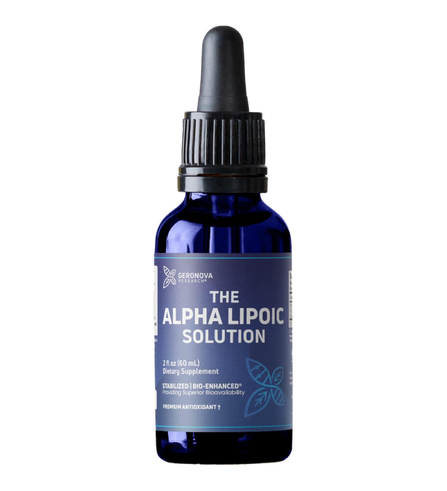 Buy The Alpha Lipoic Solution - 2 oz Liquid 60 Servings | Superior Bioavailability Non-GMO & Gluten Free - International Shipping Available - Buy Online on GoSupps.com