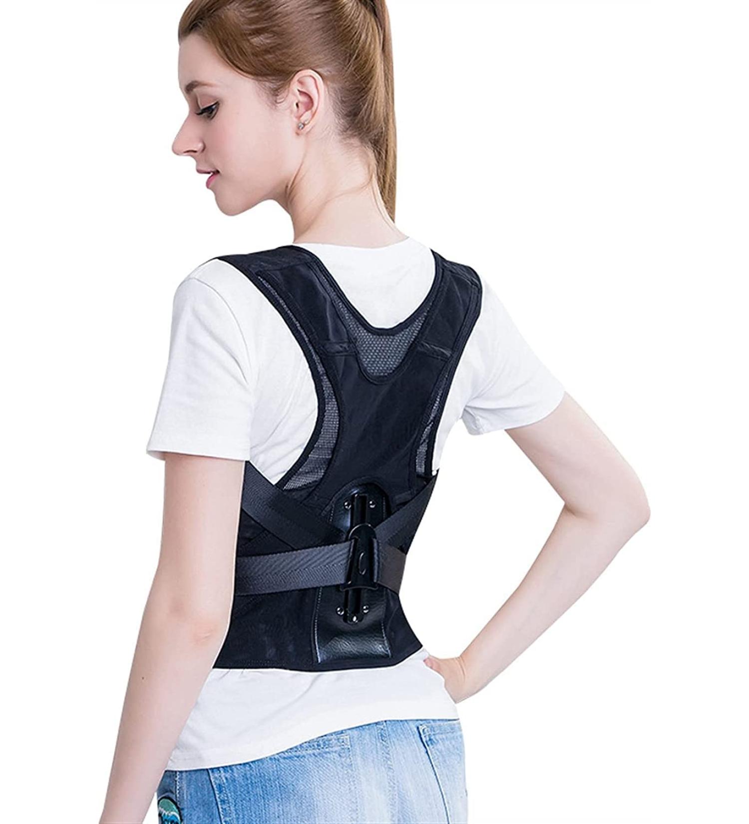 Posture Corrector Full Back Shoulder Lumbar Support Belt for Men Women Thin Upper Back Posture Corrector Kids Improve Posture Back Posture Warm as Ever Svart 3X - Buy Online on GoSupps.com