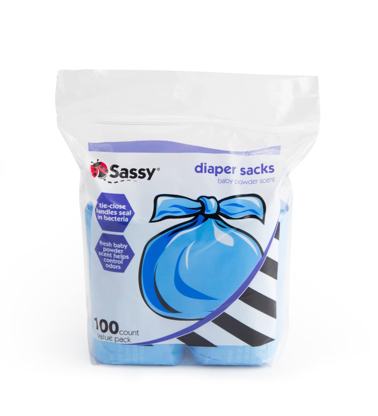 Sassy Disposable Scented Diaper Sacks - 100 Count - Blue (40012) - Pack of 1 - Buy Online on GoSupps.com