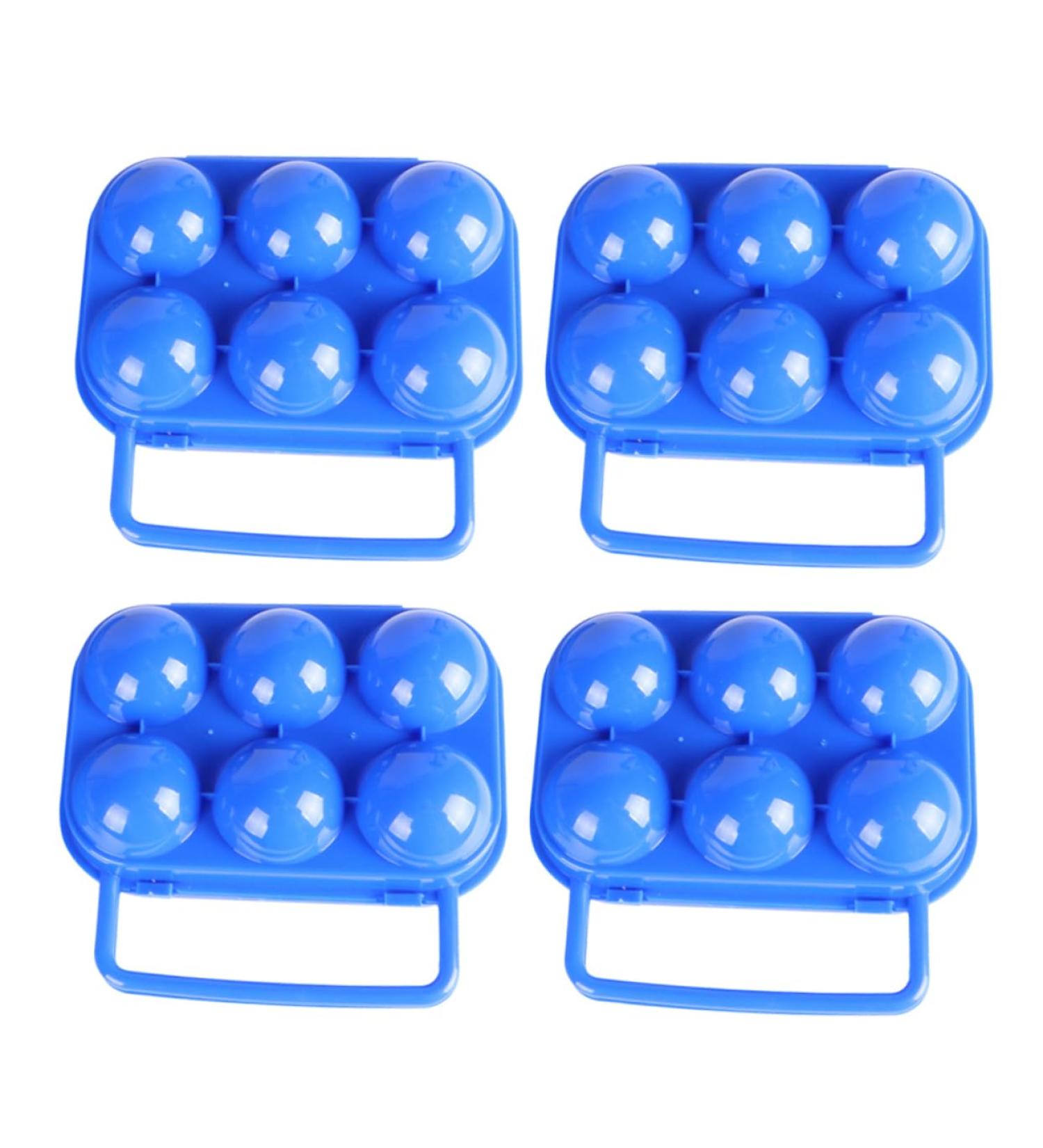 Mikikit 1 Set 4pcs Egg Carton Egg Crisper Egg Holders Egg Keeper Plastic Container Pp Portable Egg Tray - Buy Online on GoSupps.com