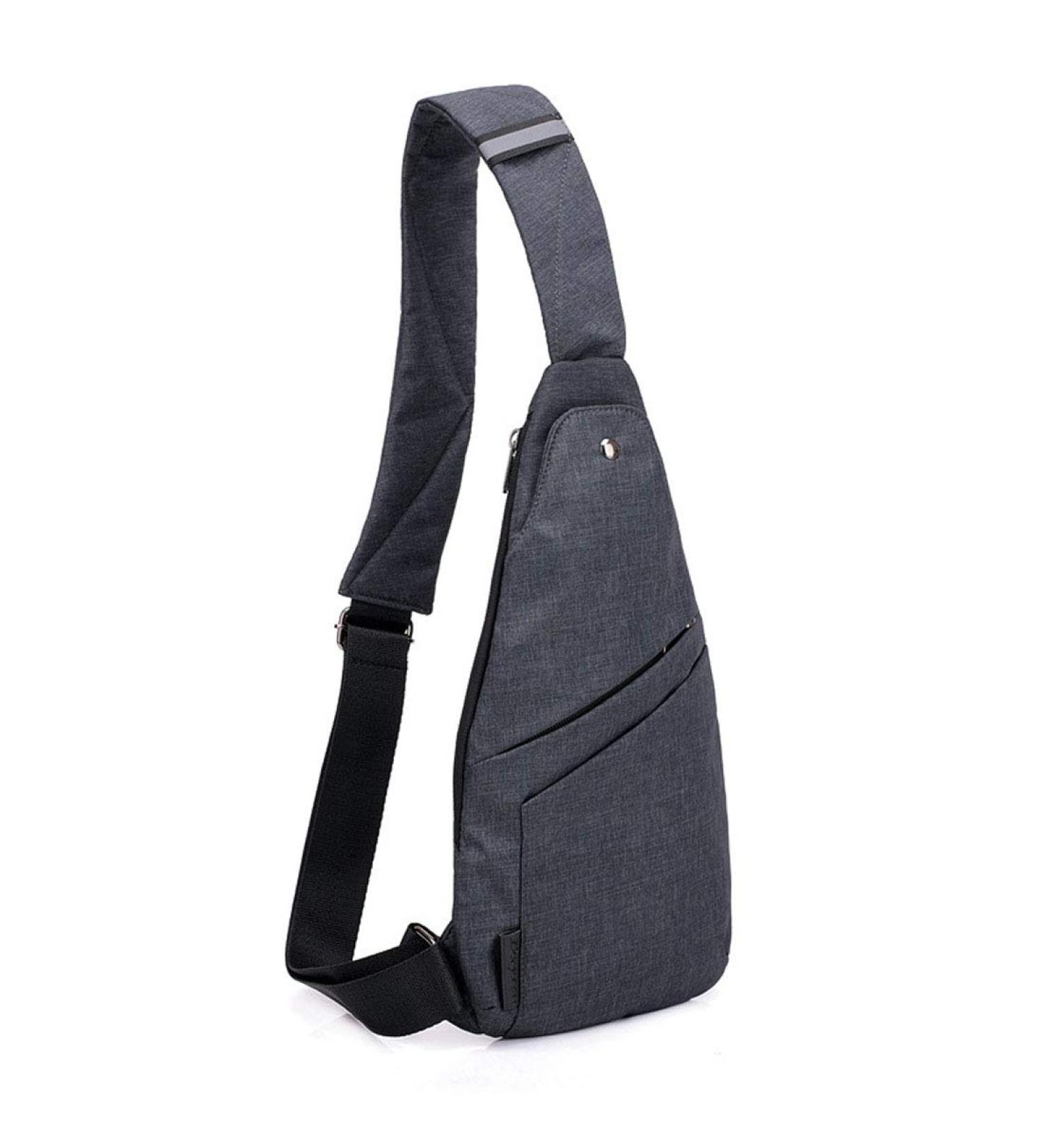 TOLOG Anti-Thief Sling Bag | Lightweight Crossbody Backpack for Travel & Hiking - Dark Grey - Buy Online on GoSupps.com