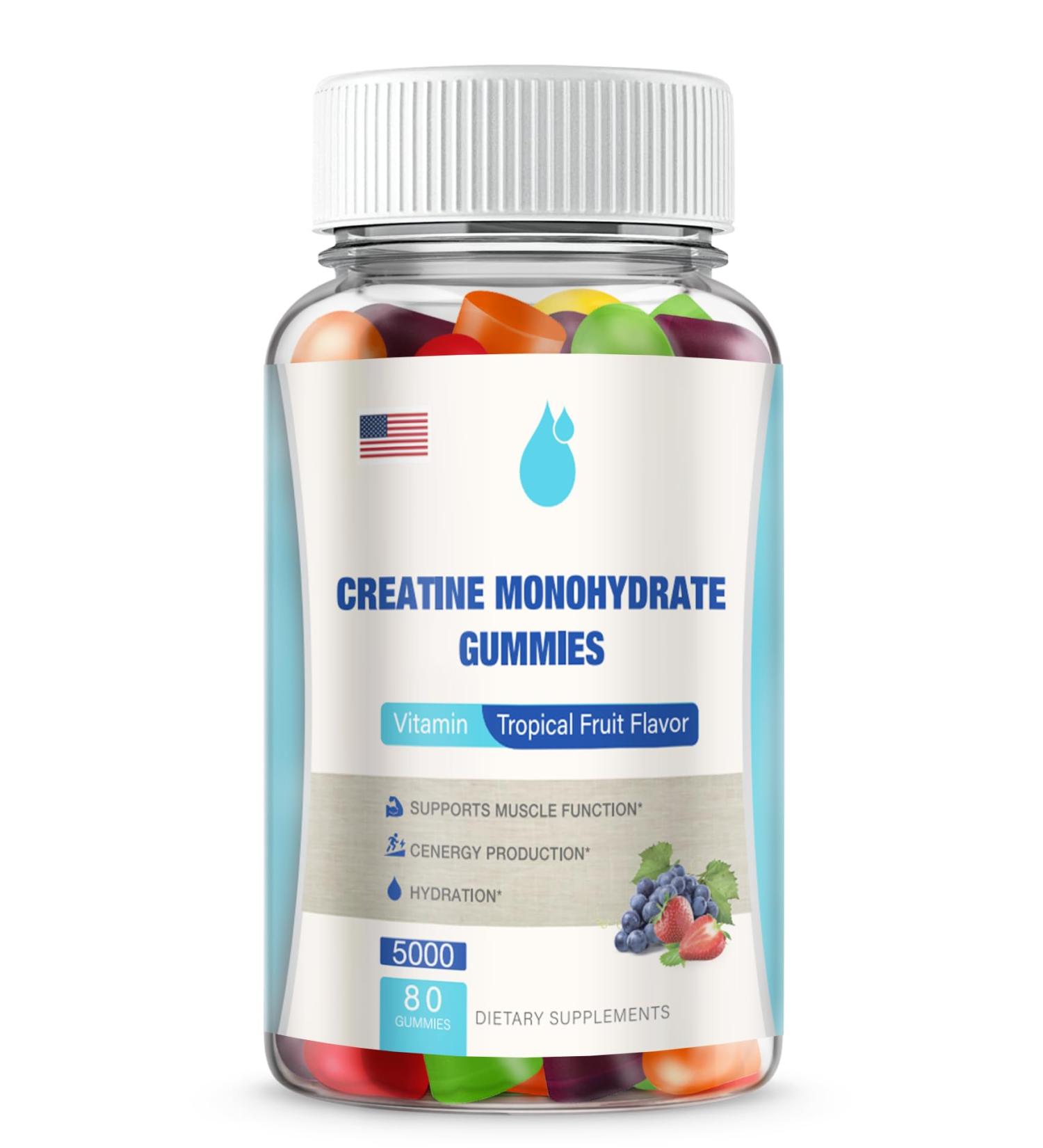 Buy Creatine Monohydrate Gummies - Boost Performance & Muscle Growth | International Shipping Available - Buy Online on GoSupps.com