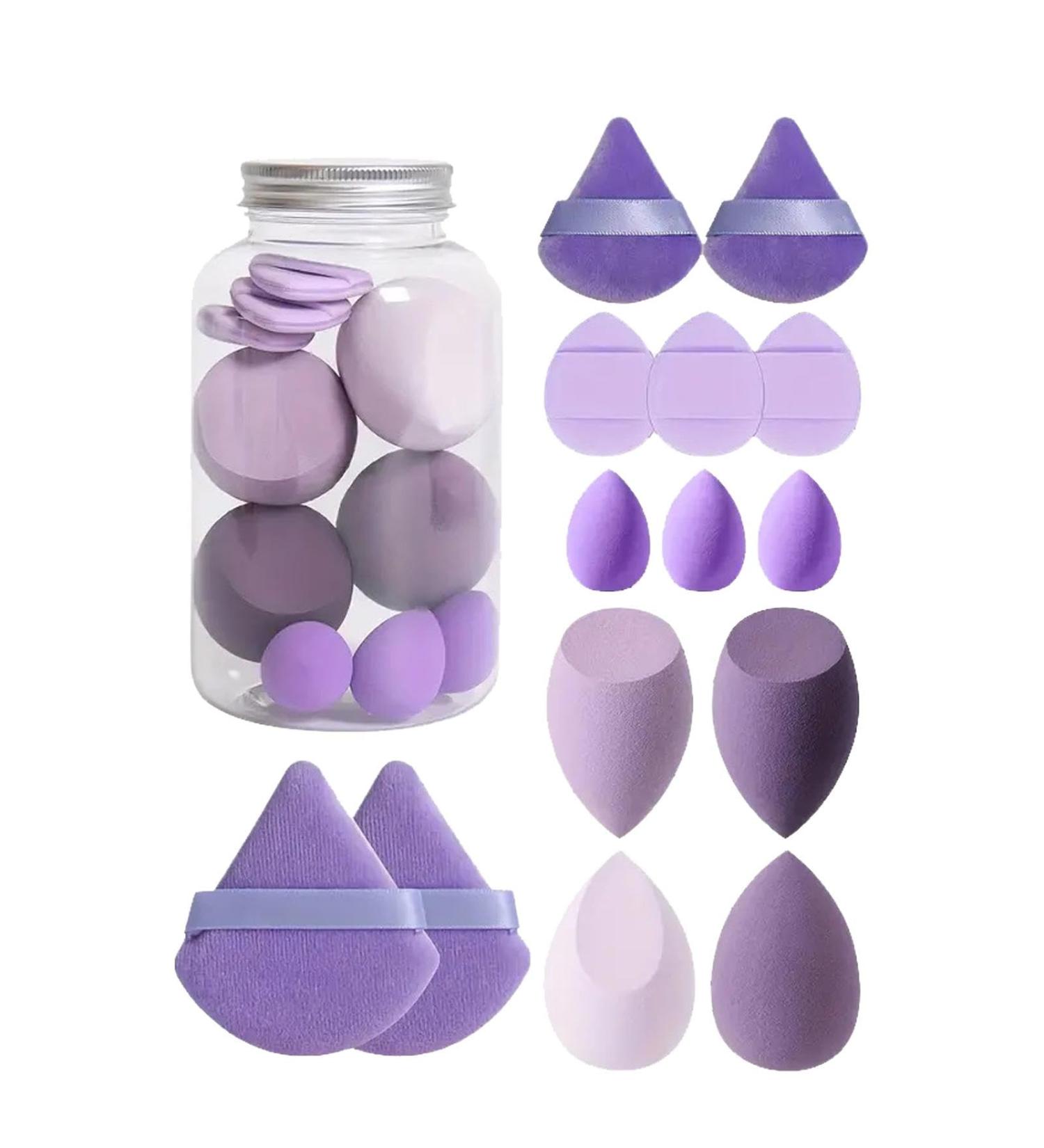 Beauty Sponge Blender Face Setting | Set Concealer Sponge for Face Makeup Beauty Sponge for Cream Powder Application purple - Buy Online on GoSupps.com
