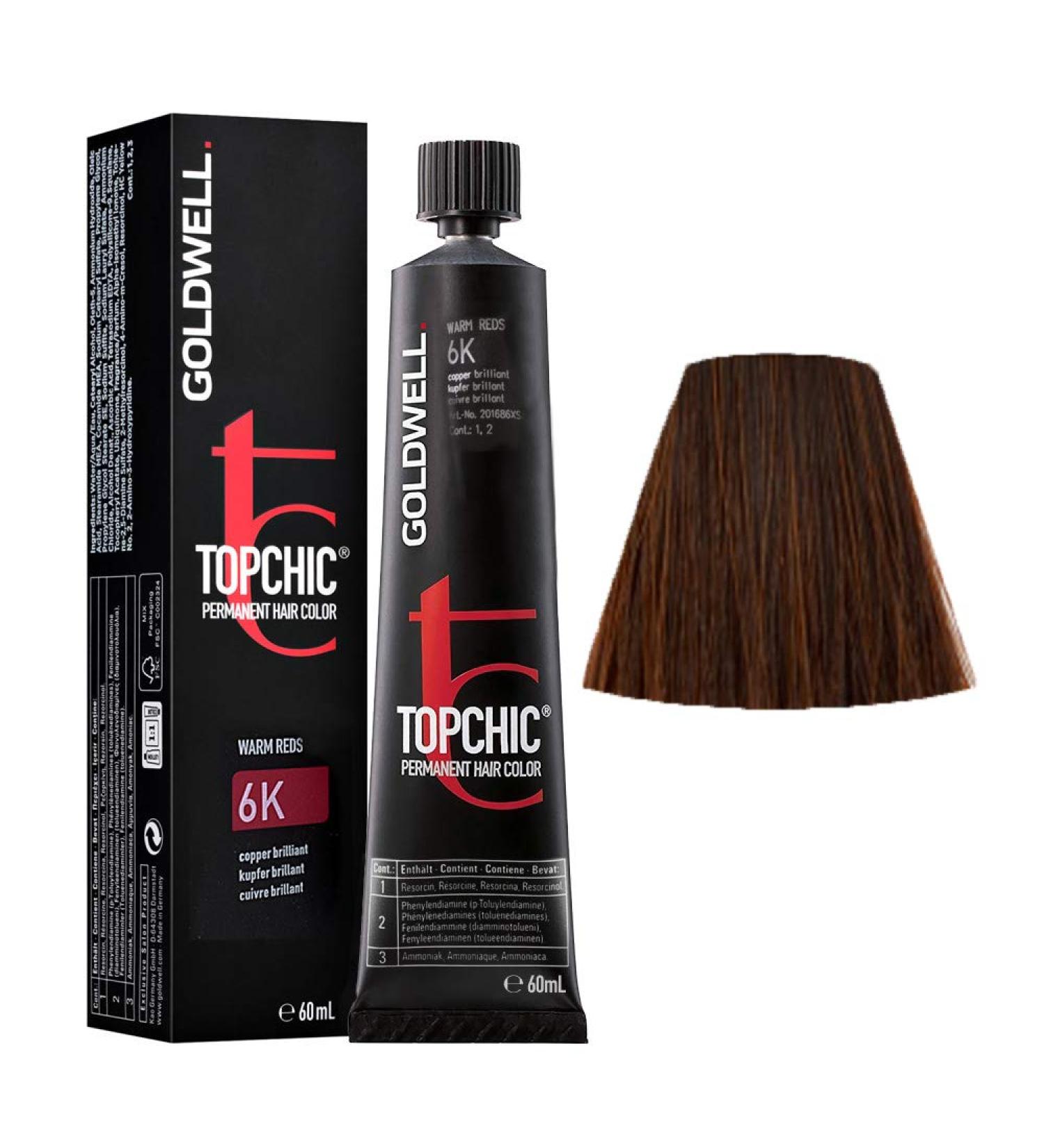 Topchic Permanent Hair Color 6K 60 ml