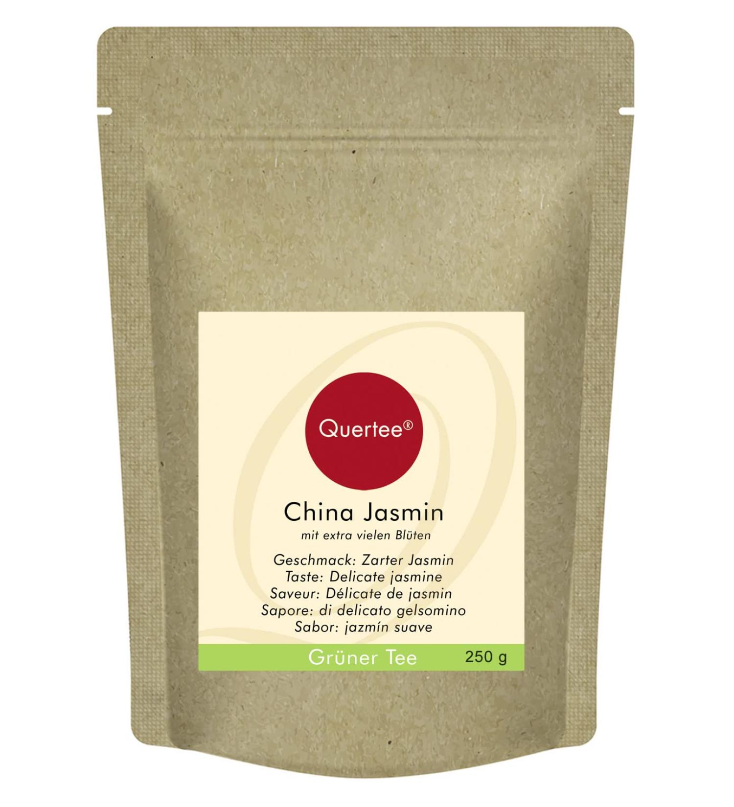 Buy China Jasmine Green Tea - Delicate Floral Taste - 250g (100+ Cups) | Quertee - Buy Online on GoSupps.com