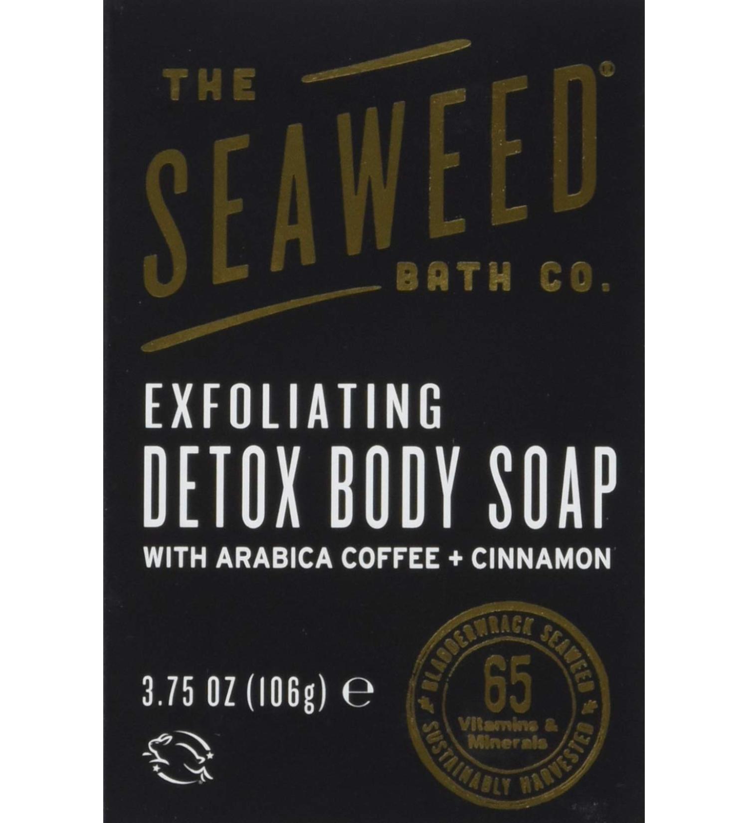 Buy The Seaweed Bath Co. Exfoliating Detox Body Soap - Arabica Coffee & Cinnamon (Pack of 3) | International Shipping Available - Buy Online on GoSupps.com