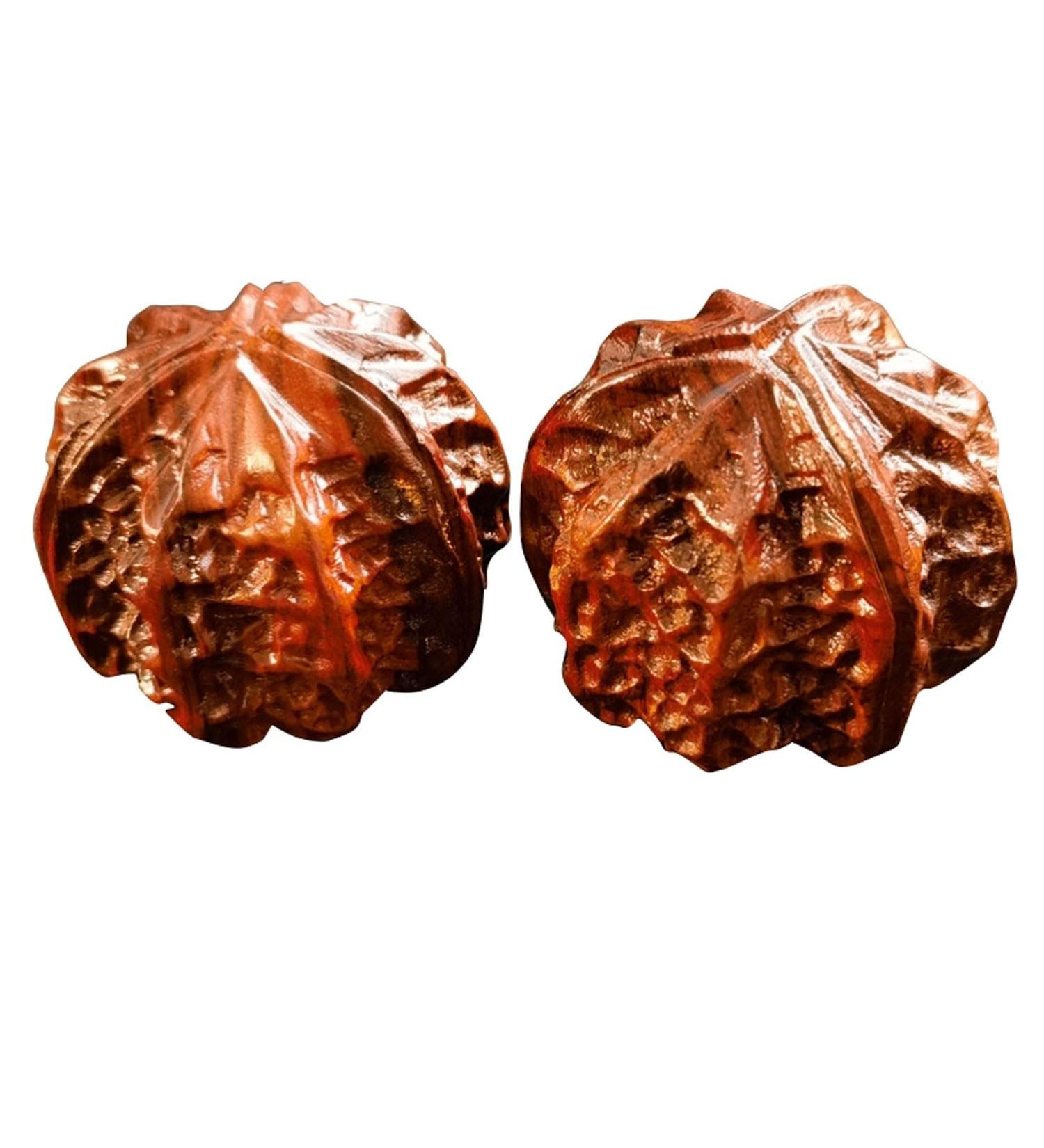 Unbit Ballstretcher & Magnetic Stress Ball - Baoding Balls for Fitness & Acupuncture | Walnut | 1 Pair (Color A Size 1) - International Shipping - Buy Online on GoSupps.com