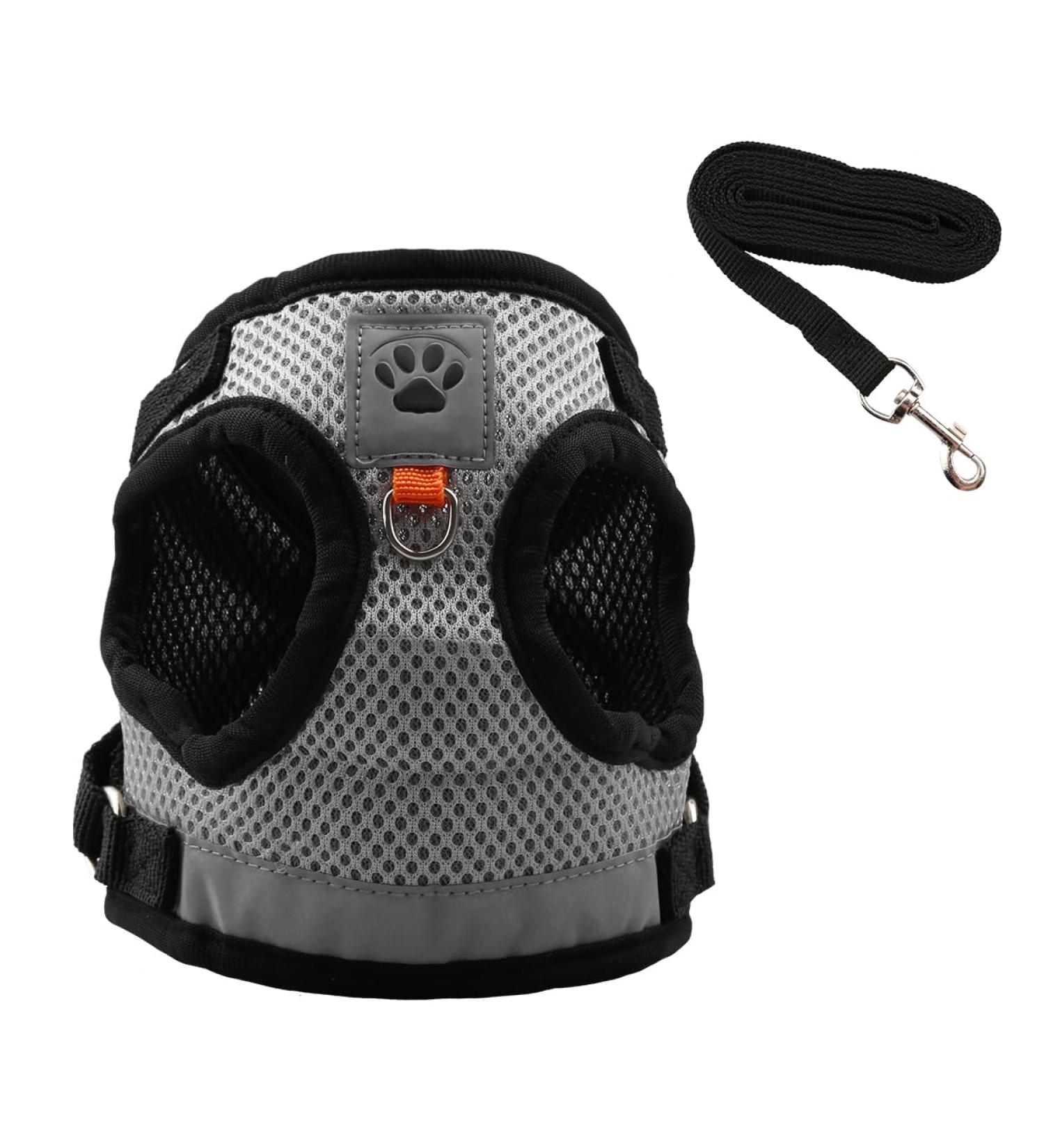 Luckious Brand Cat Harness and Lead Set - Escape-Proof Walking Vest with Leash for Small to Medium Cats (Grey S/M/L) - Buy Online on GoSupps.com