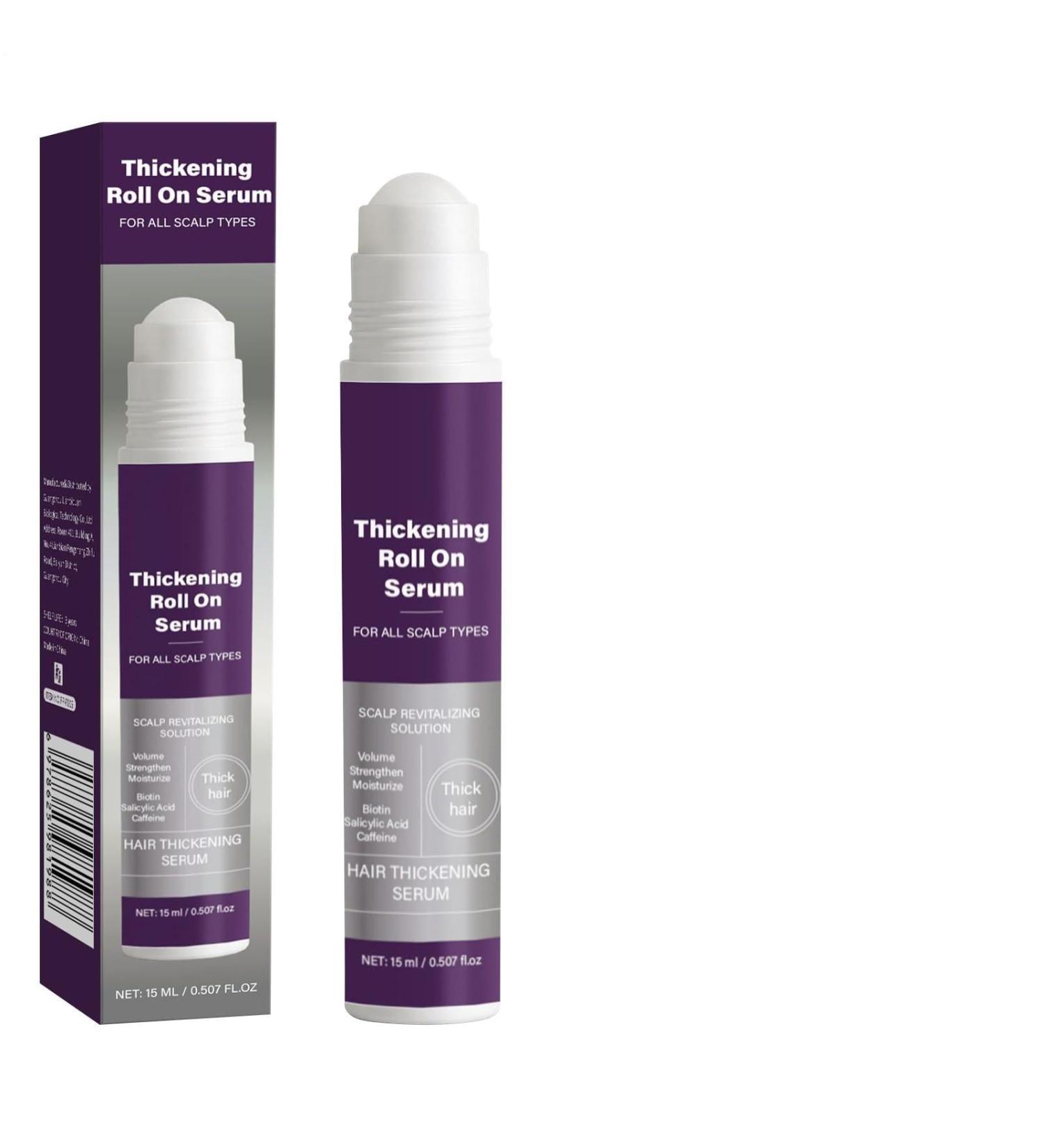 Hair Oil For Growth | 15ml Roll On Hair Thickener | Long Lasting Moisturizing Scalp Oil for Smooth Curly Damaged Hair Thinning Dry Travel Daily Salon - Buy Online on GoSupps.com
