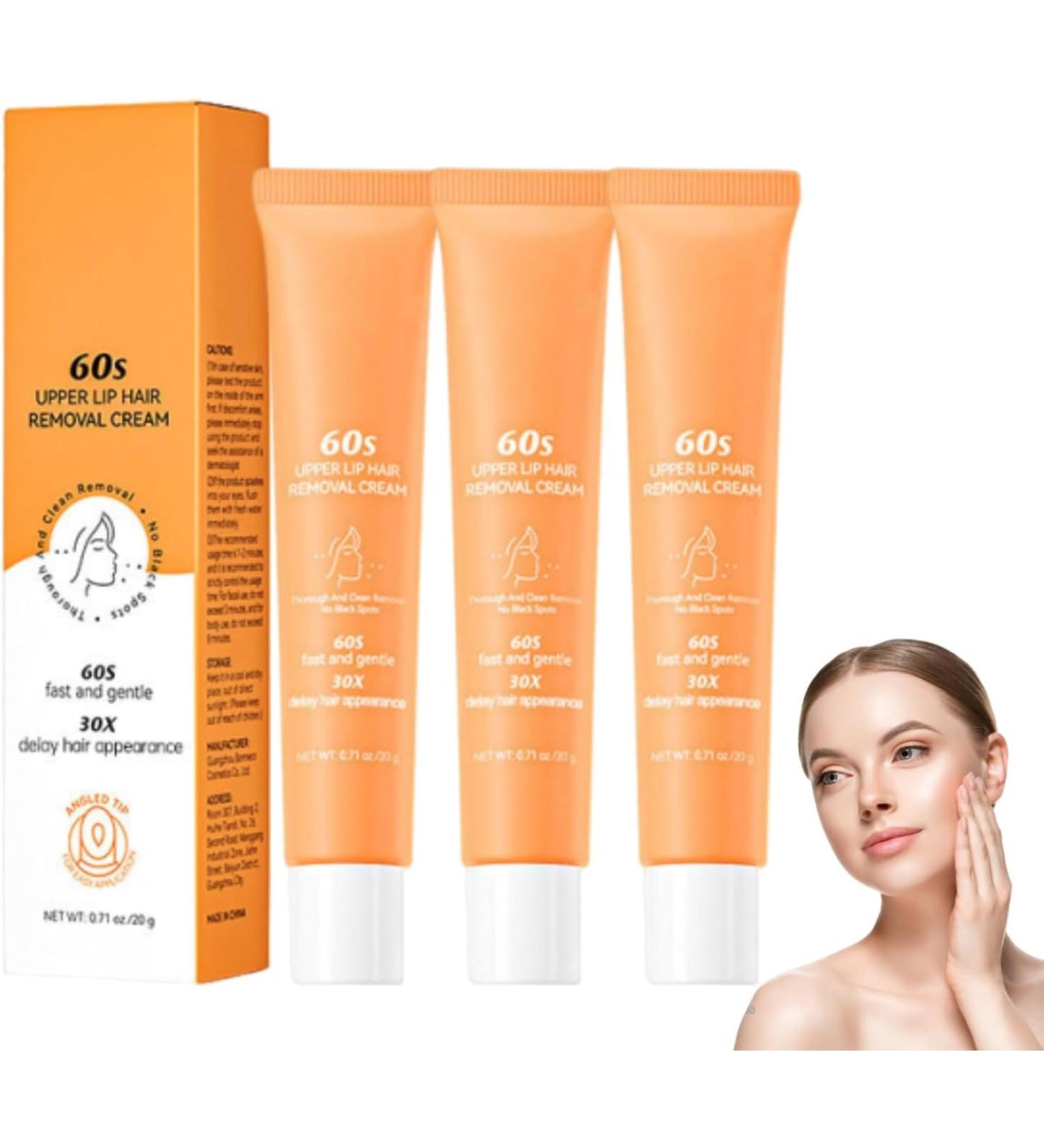 Barebliss Cr me d pilatoire pour le visage la l vre sup rieure la l vre sup rieure le menton la peau lisse durable pour tous les types de peau (3) - Buy Online on GoSupps.com