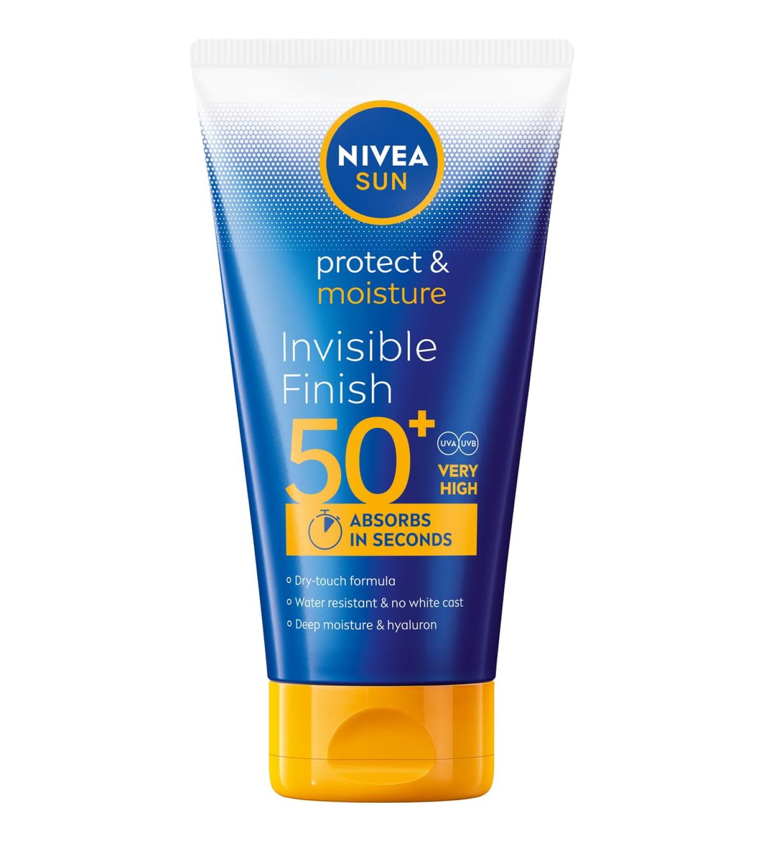  NIVEA SUN NIVEA SUN Invisible Finish Moisturizing Sun Lotion SPF50+ 150 ml - Buy Online on GoSupps.com