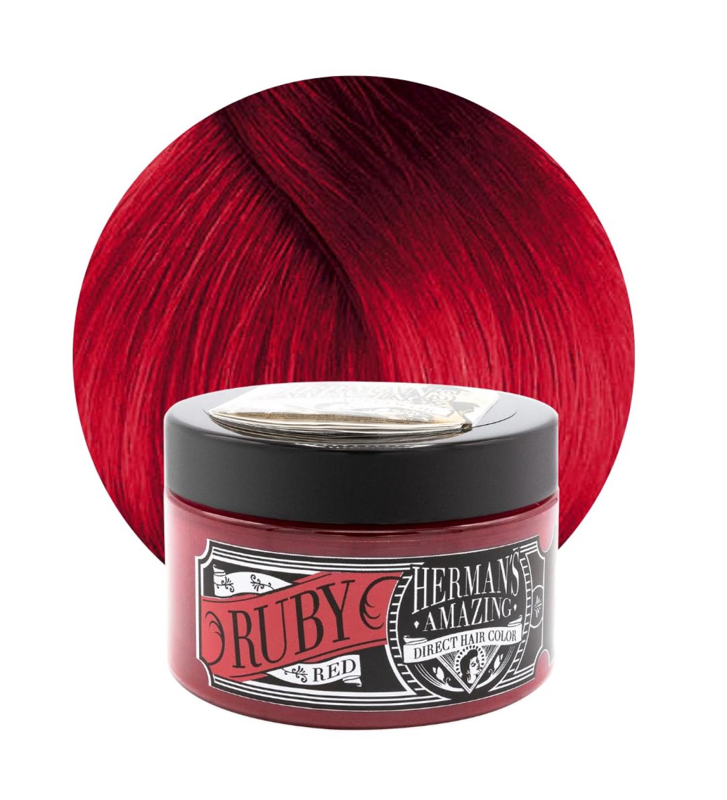Hermans Amazing Semi-Permanent Hair Colour (Ruby Red) - Buy Online on GoSupps.com