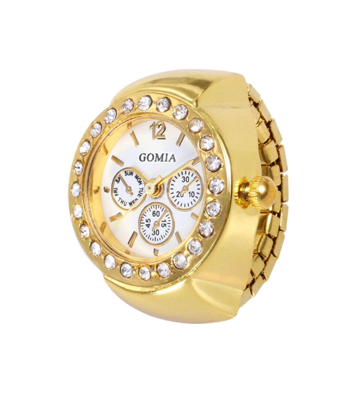 Bague de montre pour femme bague d'horloge | Montre tendance bague analogique bijou pour homme et femme Dor  - Buy Online on GoSupps.com