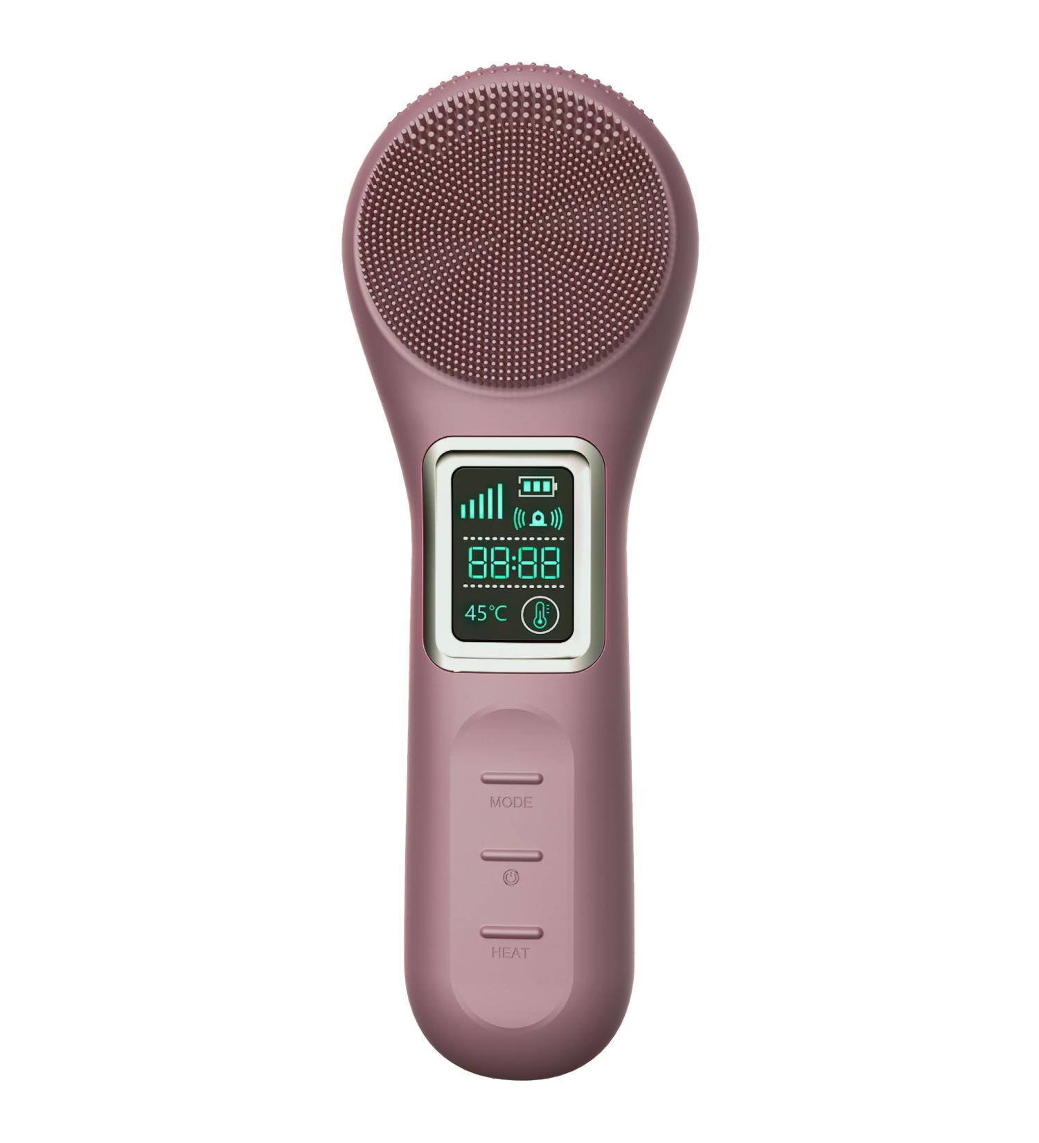 UMICKOO Facial Cleansing Brush Rechargeable IPX7 Waterproof Face Scrubber with 5 Brush Heads Face Spin Brush for Exfoliating Massaging and Deep Cleansing