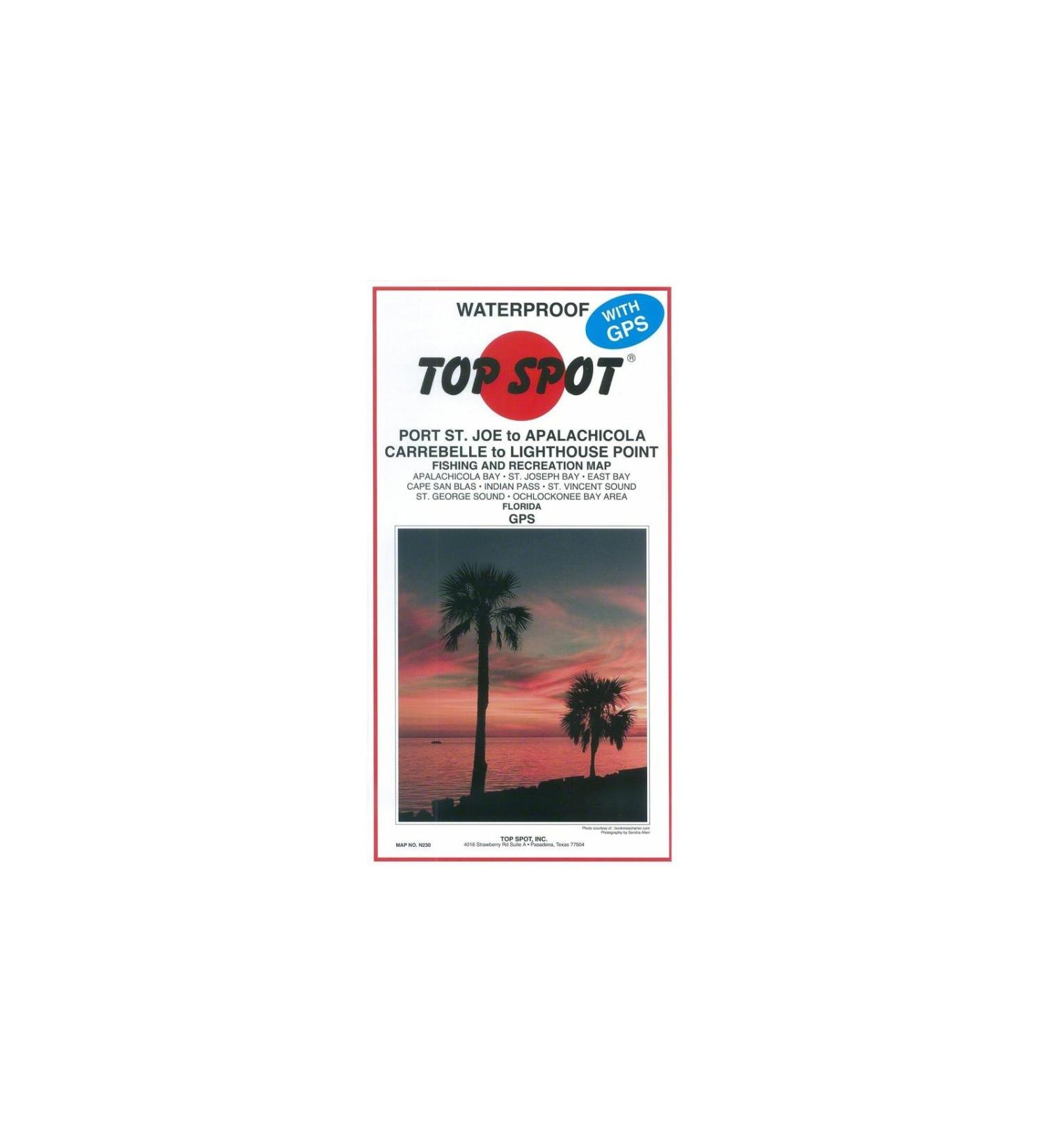 Top Spot Fishing Map from Port St Joe Alalch to Lthse Point