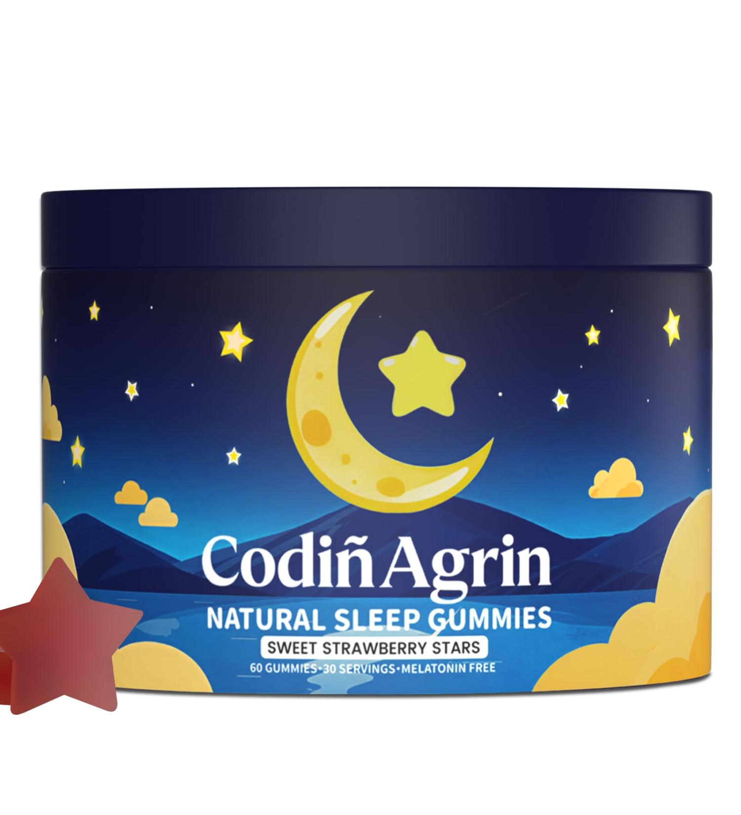 CodinAgrin Natural Sleep Gummies for Adults - Non-Habit Forming Sleep Support Supplement Containing Natural Ingredients Let Me Sleep Gummies for Restful Nights 60 Count - Buy Online on GoSupps.com