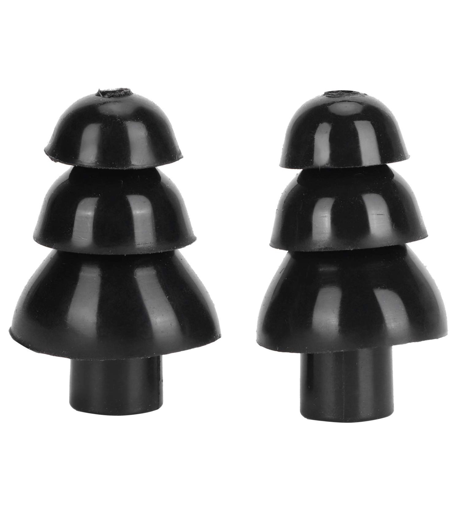 Tree Shape Design Silicone Earplugs for Swimming, Waterproof & Fashionable - Black - Buy Online on GoSupps.com