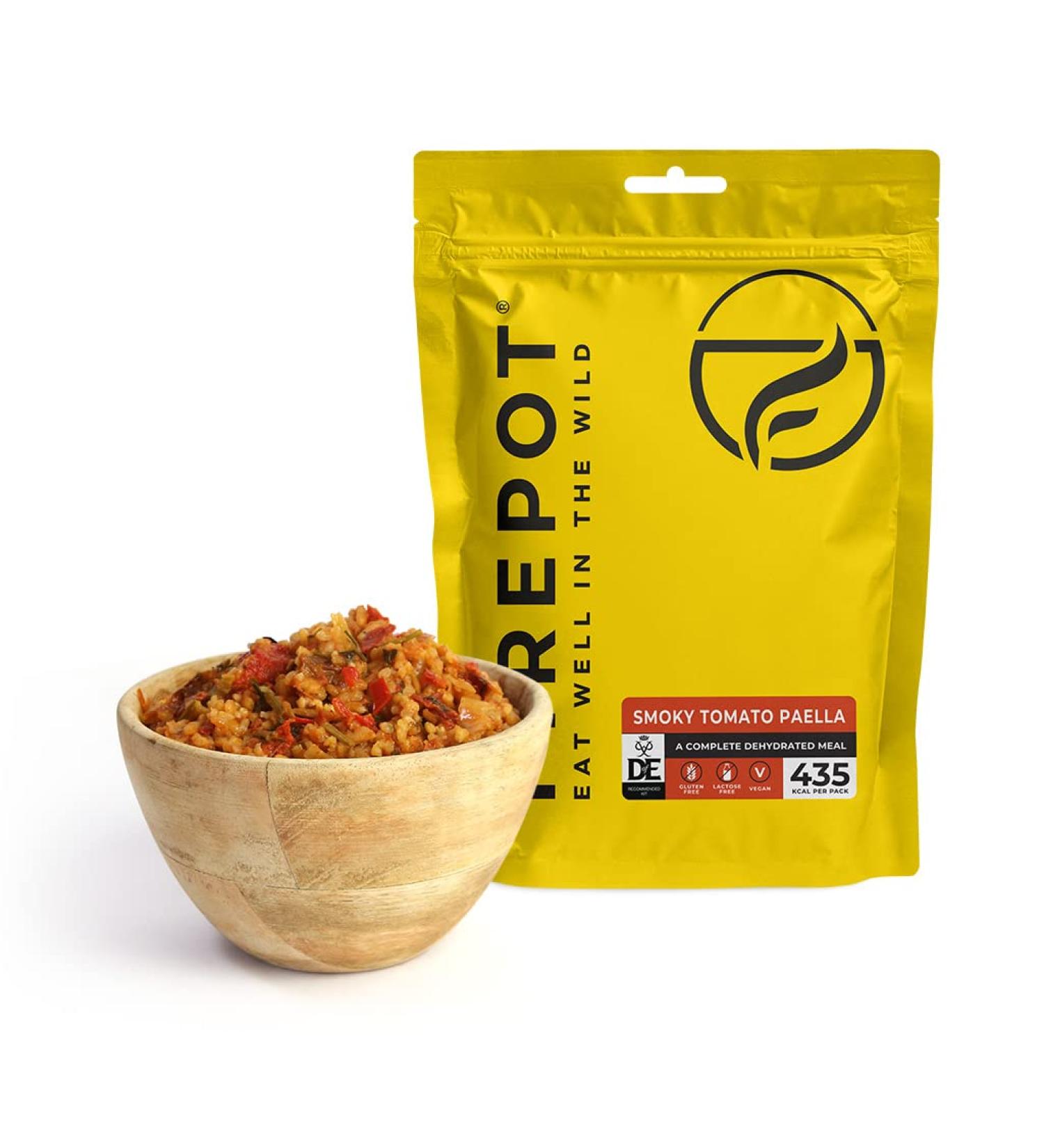 Firepot Smoky Tomato Paella (Regular) - Healthy VEGAN Dehydrated Expedition Food - Buy Online on GoSupps.com