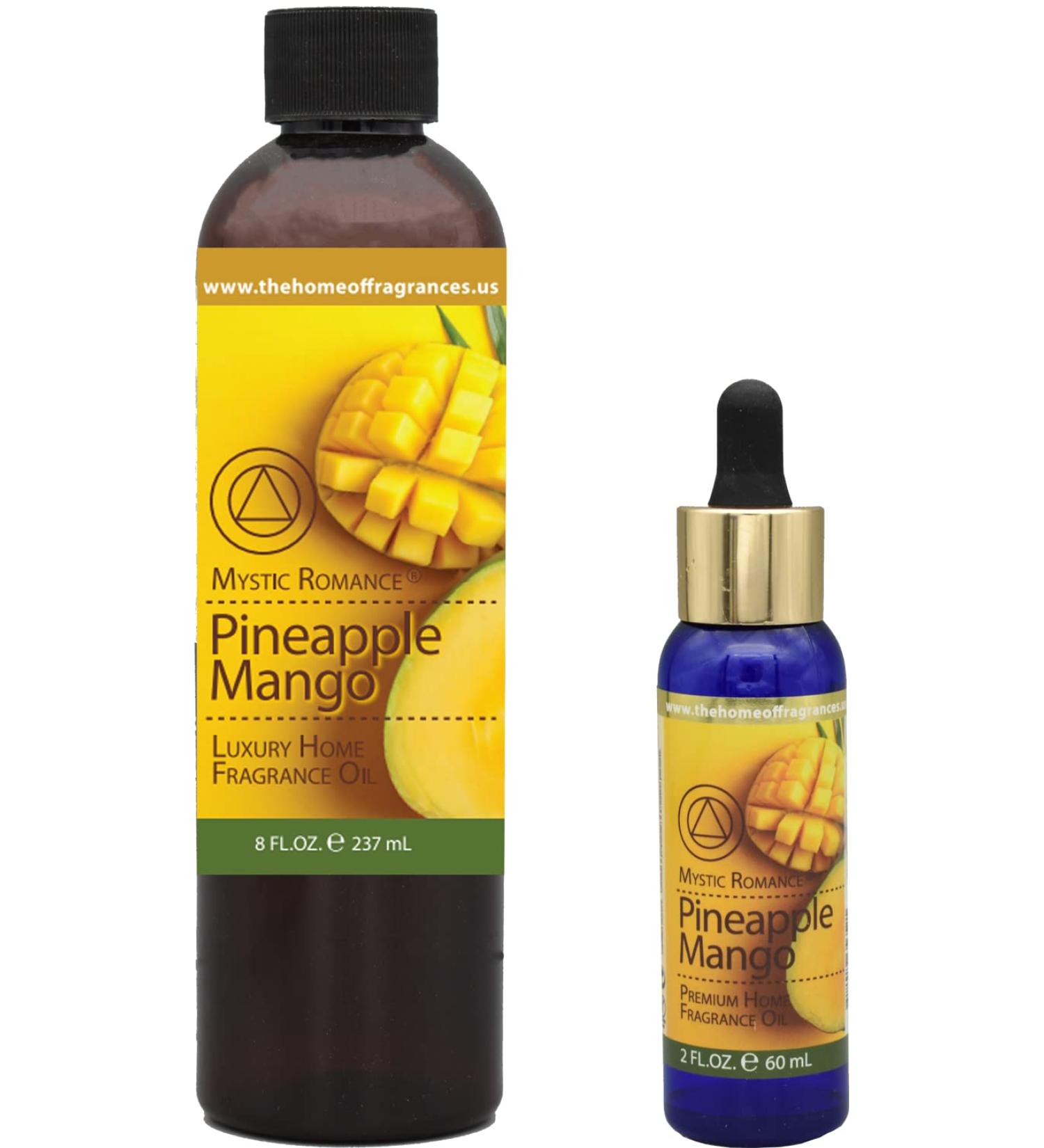The Home of Fragrances - Set of 2 Bottles of Fragrance Oils - 2oz & 8oz (Pineapple Mango)