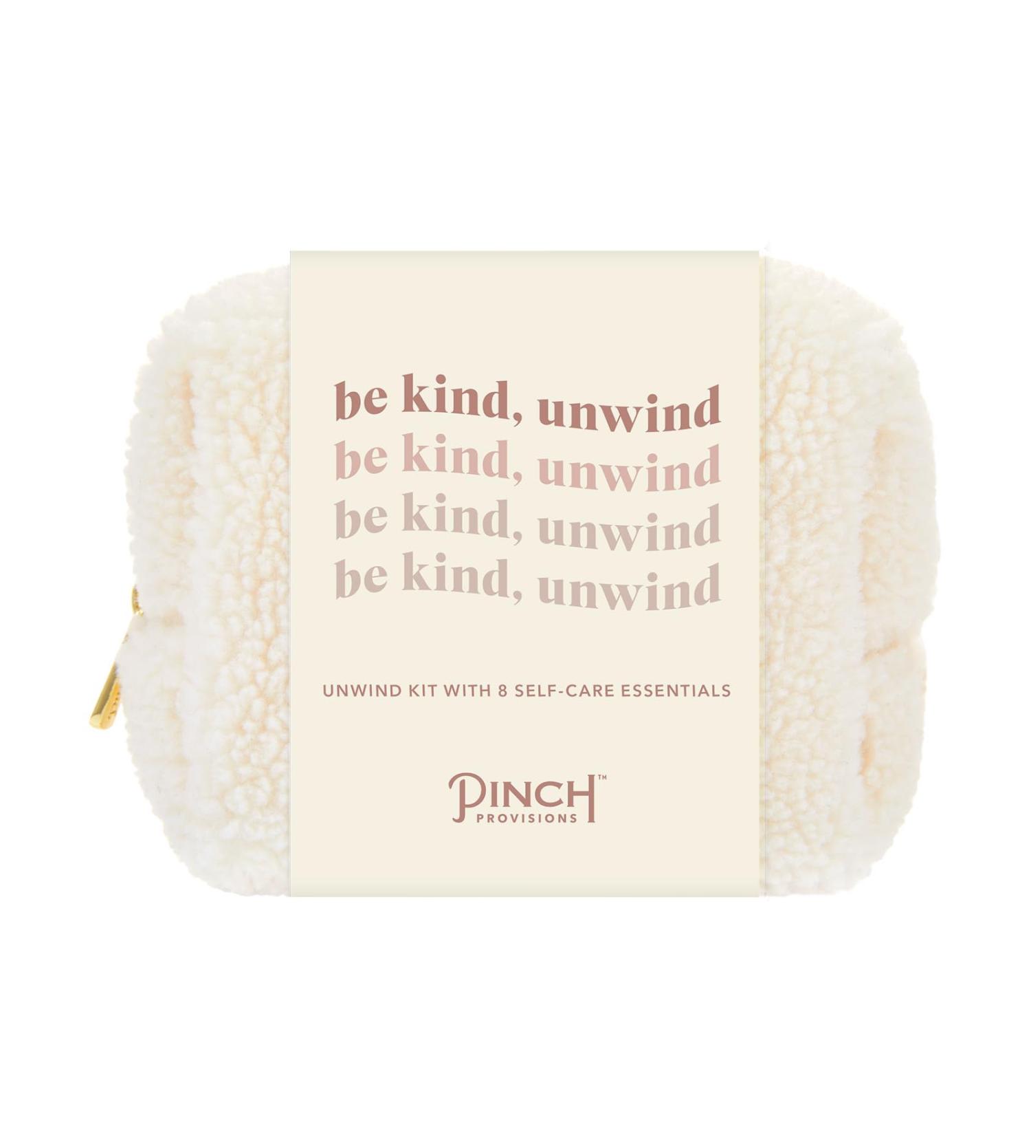 Pinch Provisions Be Kind UnWind Kit | 8 Luxury Self Care & Spa Essentials - Perfect Gift for Birthdays Bachelorette Christmas & More - Buy Online on GoSupps.com