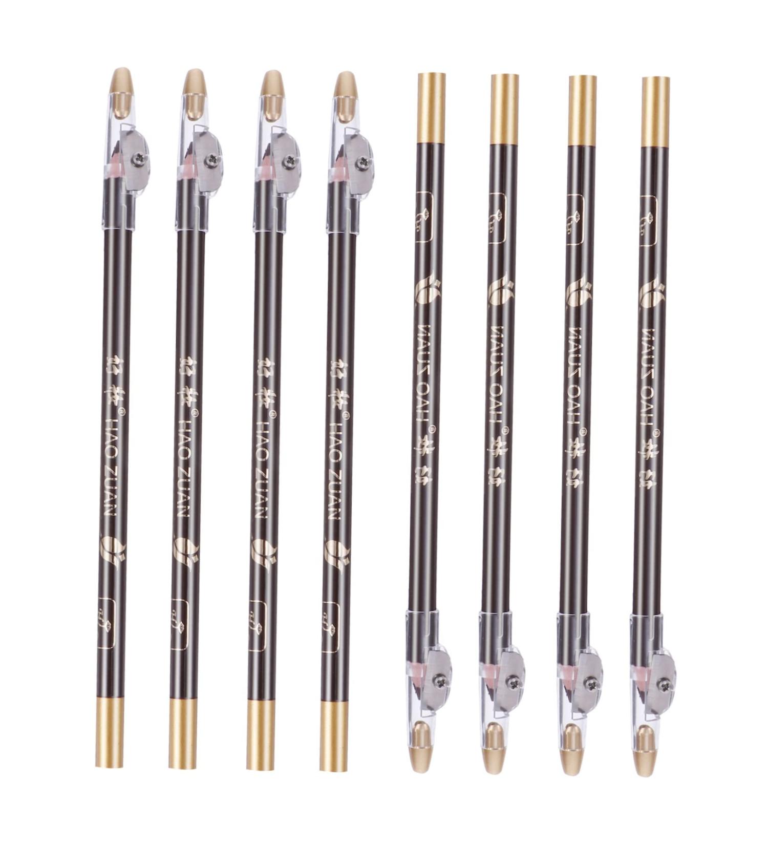 Didiseaon 8pcs Black Colored Pencils Makeup Sharpener Eyeliner Sharpener Black Eyebrow Pencil 1 count (Pack of 1) Coffee - Buy Online on GoSupps.com
