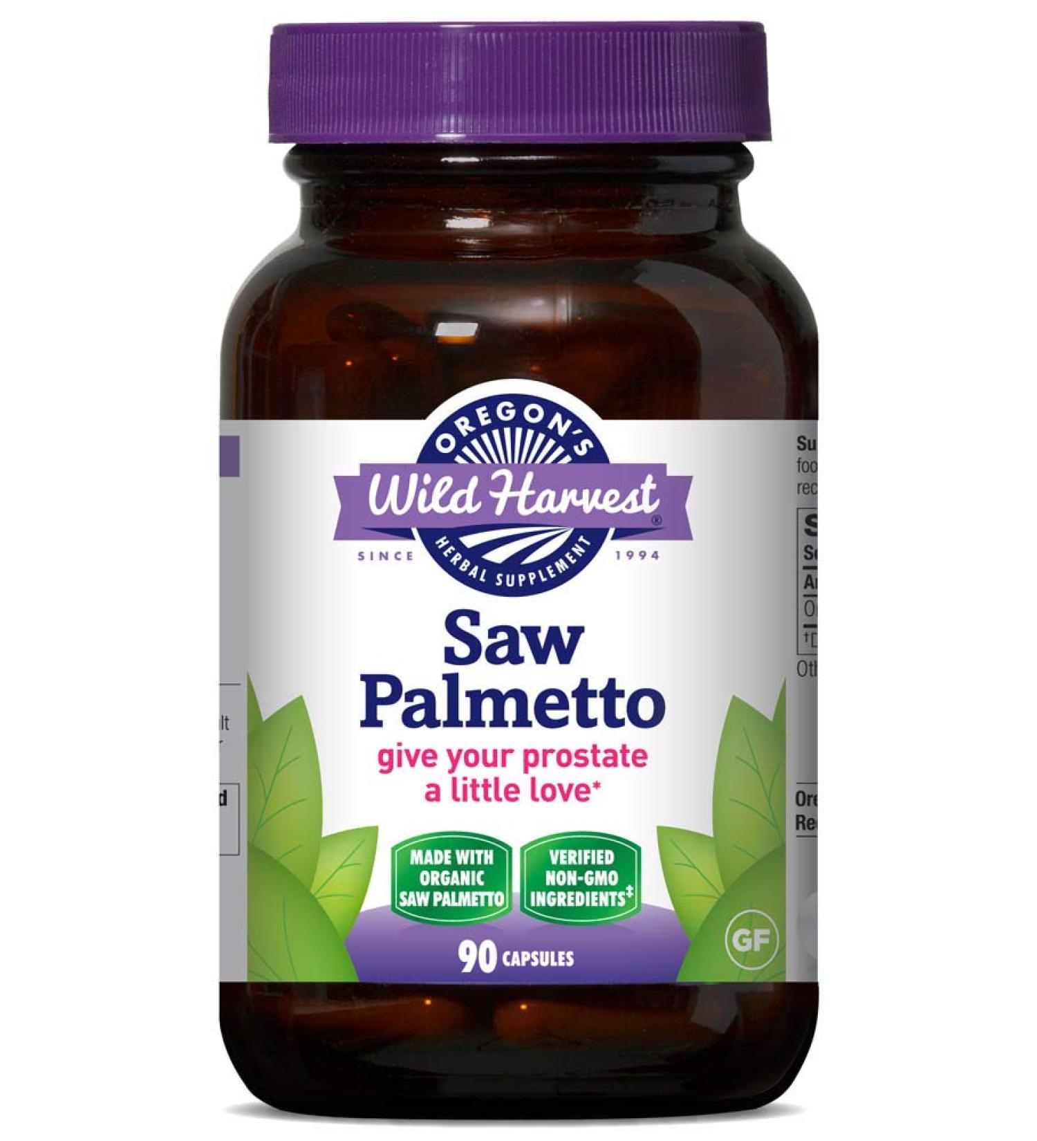 Oregon's Wild Harvest Saw Palmetto - 90 Powerful Gelatin Capsules for Men's Health - Buy Online on GoSupps.com