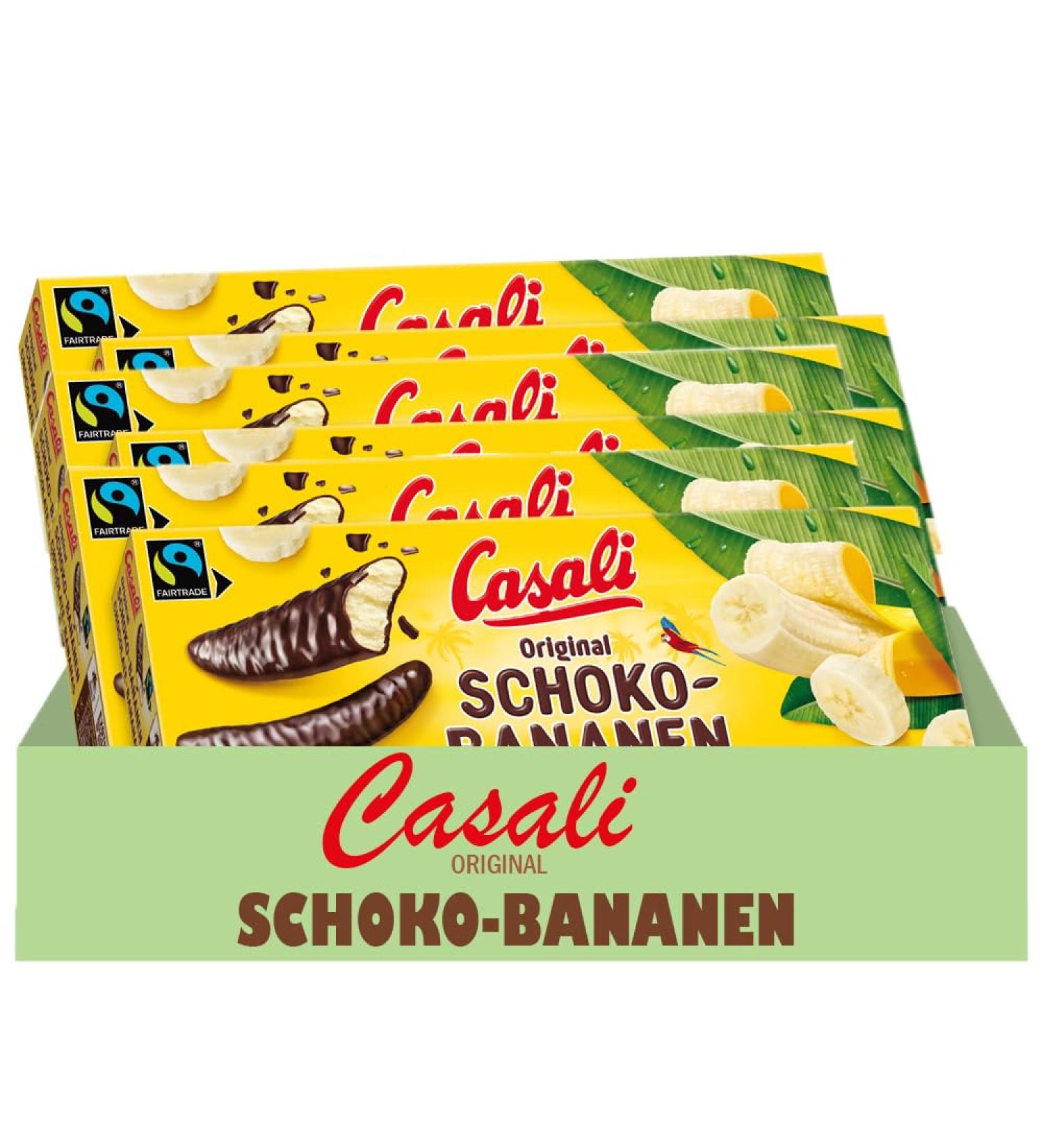  SORINA Casali Chocolate Bananas - Irresistible Chocolate Coated Banana Candies - 48 Pieces 600 g - 6x - Buy Online on GoSupps.com