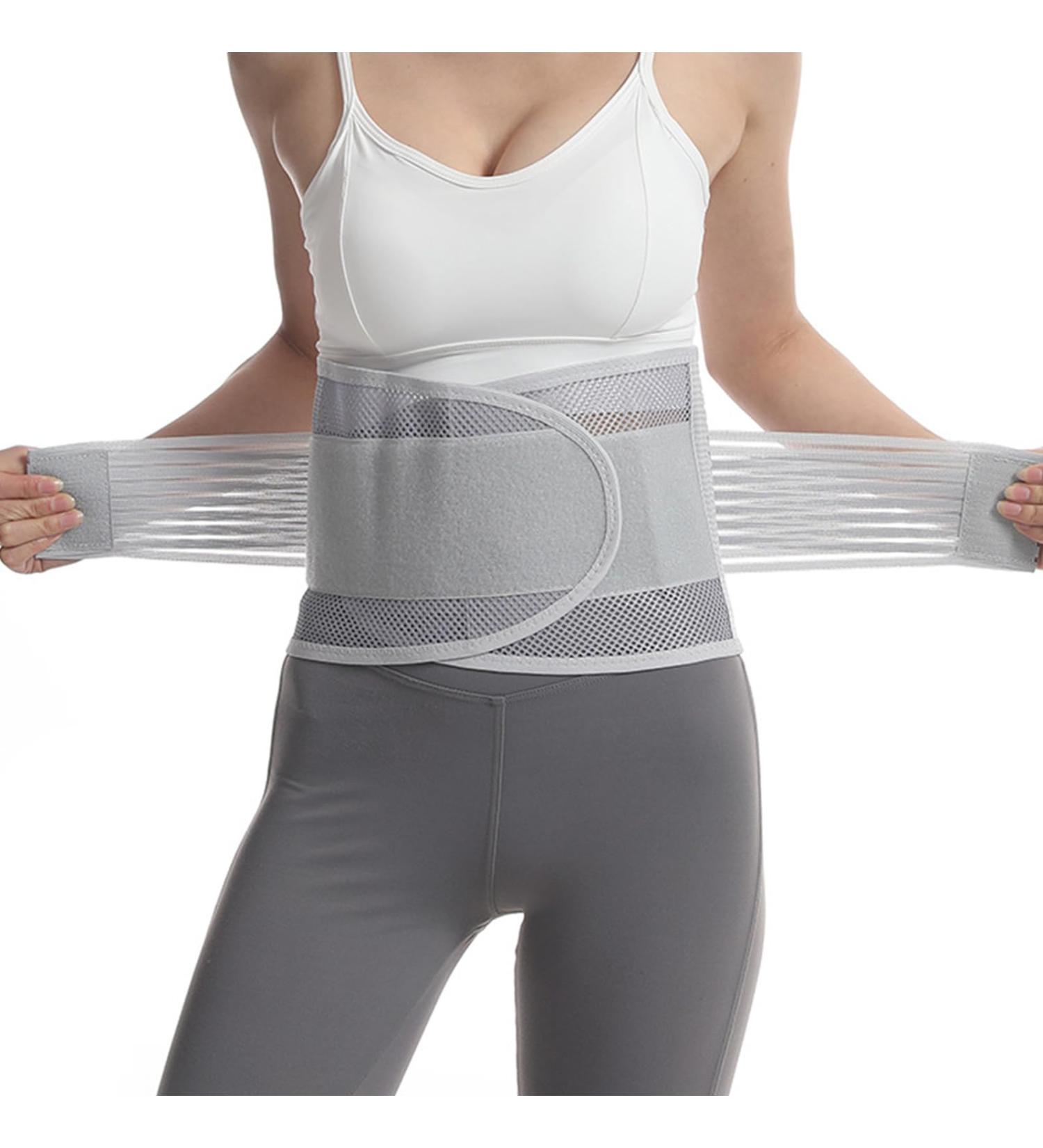MCAORI Breathable Lumbar Support Belt for Women Men Mesh Lumbar Pads for Lower Back Pain Relief Sitting Posture Correction L Grey - Buy Online on GoSupps.com