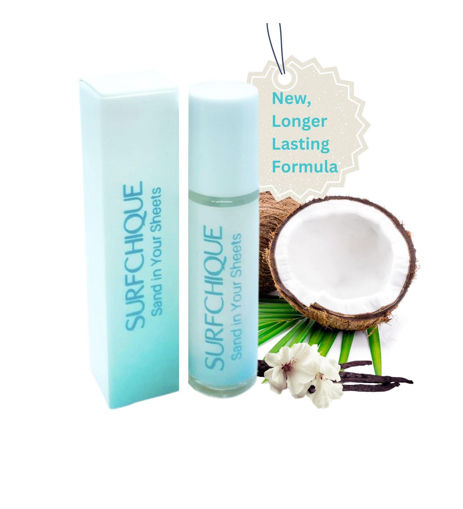 Tropical Beach Perfume Oil Roll on Fragrance for Women with Coconut Vanilla notes and touch of Mango & Papaya - Sand in Your Sheets - Buy Online on GoSupps.com