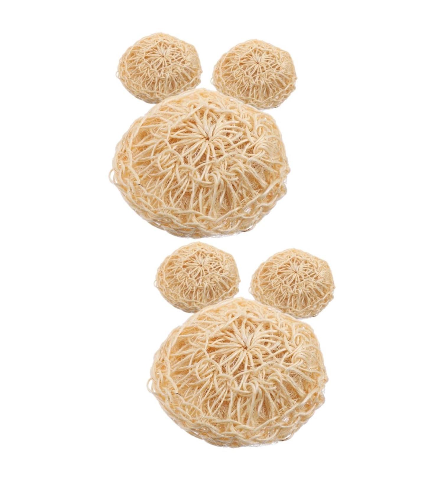 Shop Housoutil 6 Pcs Exfoliating Bath Balls - Shower Scrubber & Loofah for Deep Cleaning | Portable Sisal Washing Sponge - Buy Online on GoSupps.com