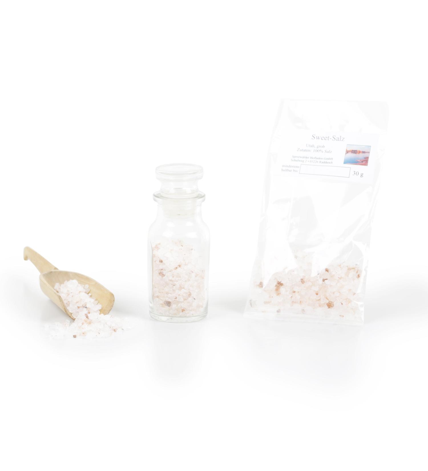  Feine W rze Sweet Salz Utah Sweet Salt USA Steak salt flakes bacon salt gourmet pink salt finger salt stone salt gluten-free 30g (coarse) - Buy Online on GoSupps.com