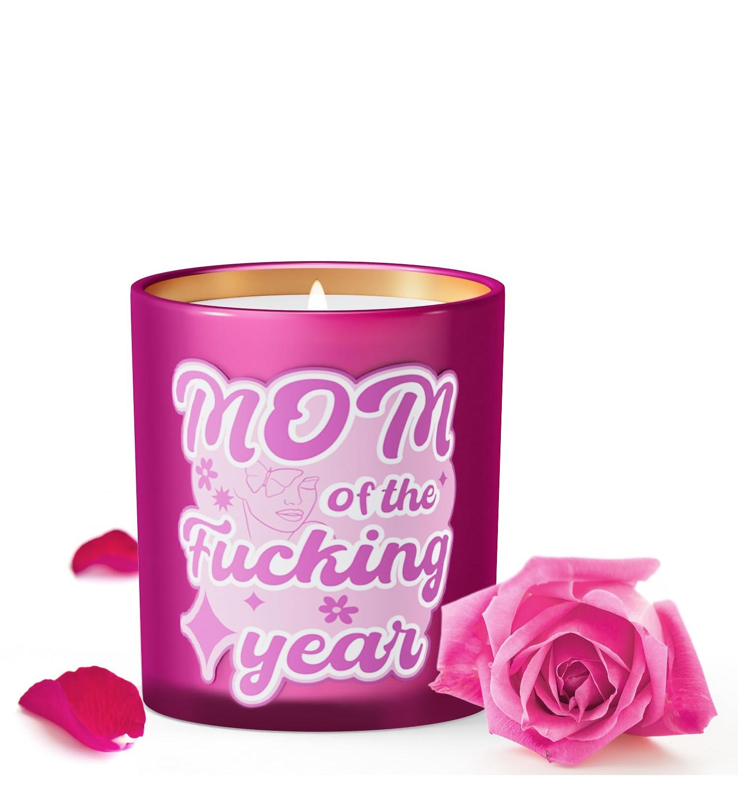 Funny Scented Candle for Mom - SALUBRITO Mother's Day Gift | Velvet Rose Aromatherapy Candle | 10oz Soy Wax Birthday Candle - Buy Online on GoSupps.com