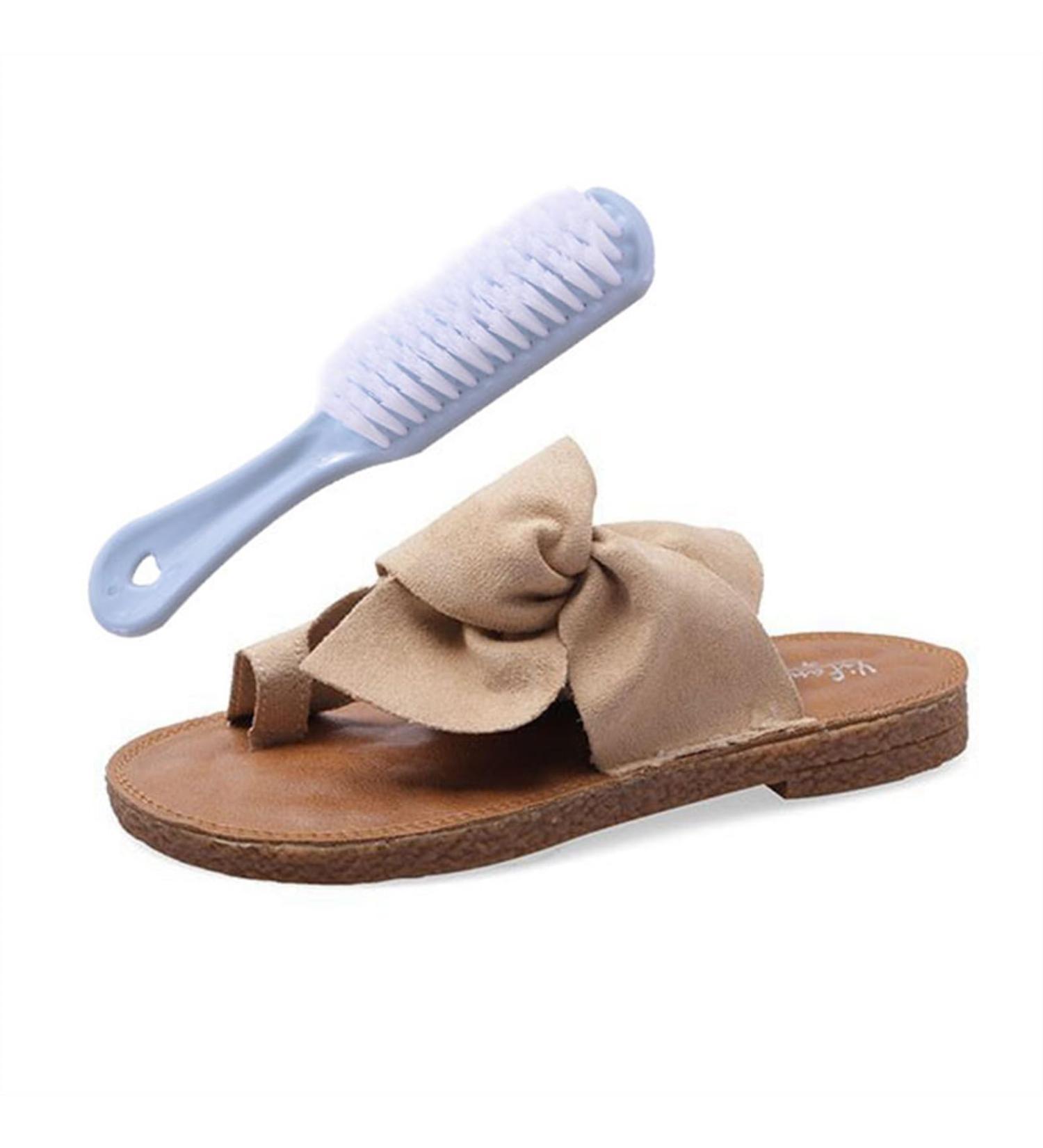 Orthopedic Bunion Corrector Sandals for Women | Retro Twist Bow Slip-On Breathable Beach & Travel Shoes | Big Toe Bone & Arch Support - Size 7 Gris - Buy Online on GoSupps.com