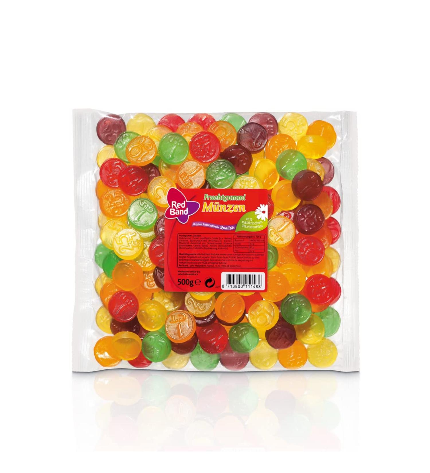n.v. Red Band 500g Cute Fruity Coin Pack of 5