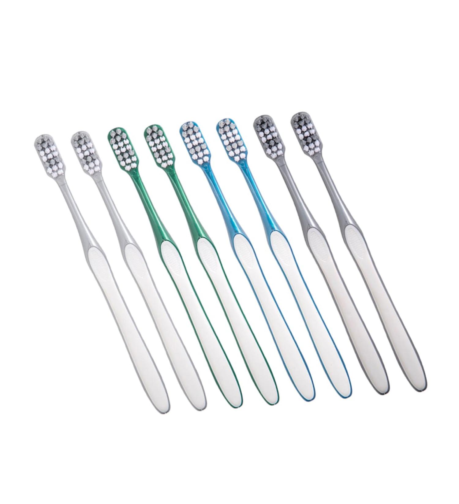 Minkissy Travel Toothbrush Set - 8 Portable Bristle Brushes for Men | Lightweight Hard Plastic Perfect for Camping & Household Use - Buy Online on GoSupps.com