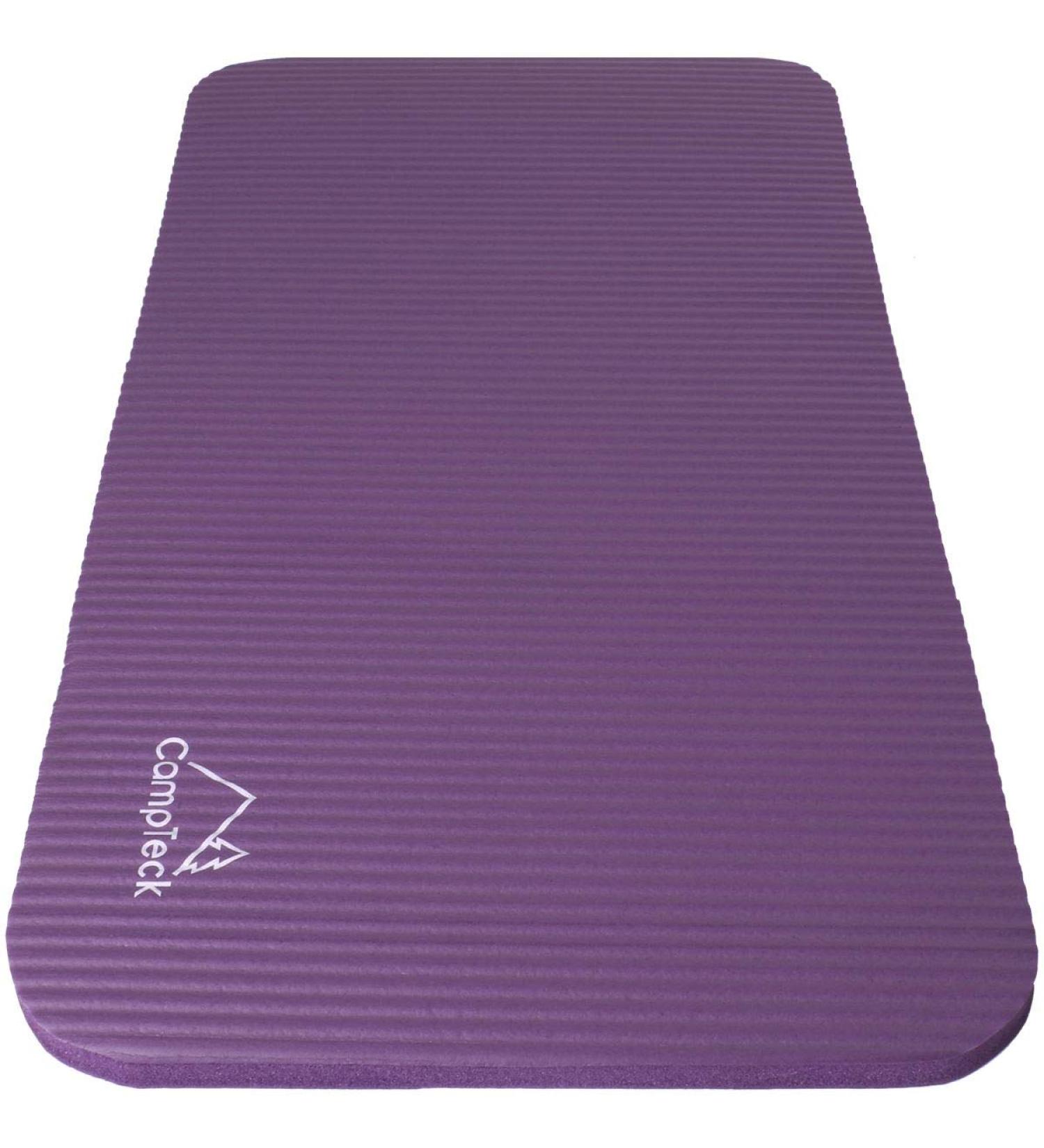 CampTeck Non-Slip Yoga Pad - Soft Foam Knee Pads for Fitness Gym Pilates | Purple Color - Buy Online on GoSupps.com
