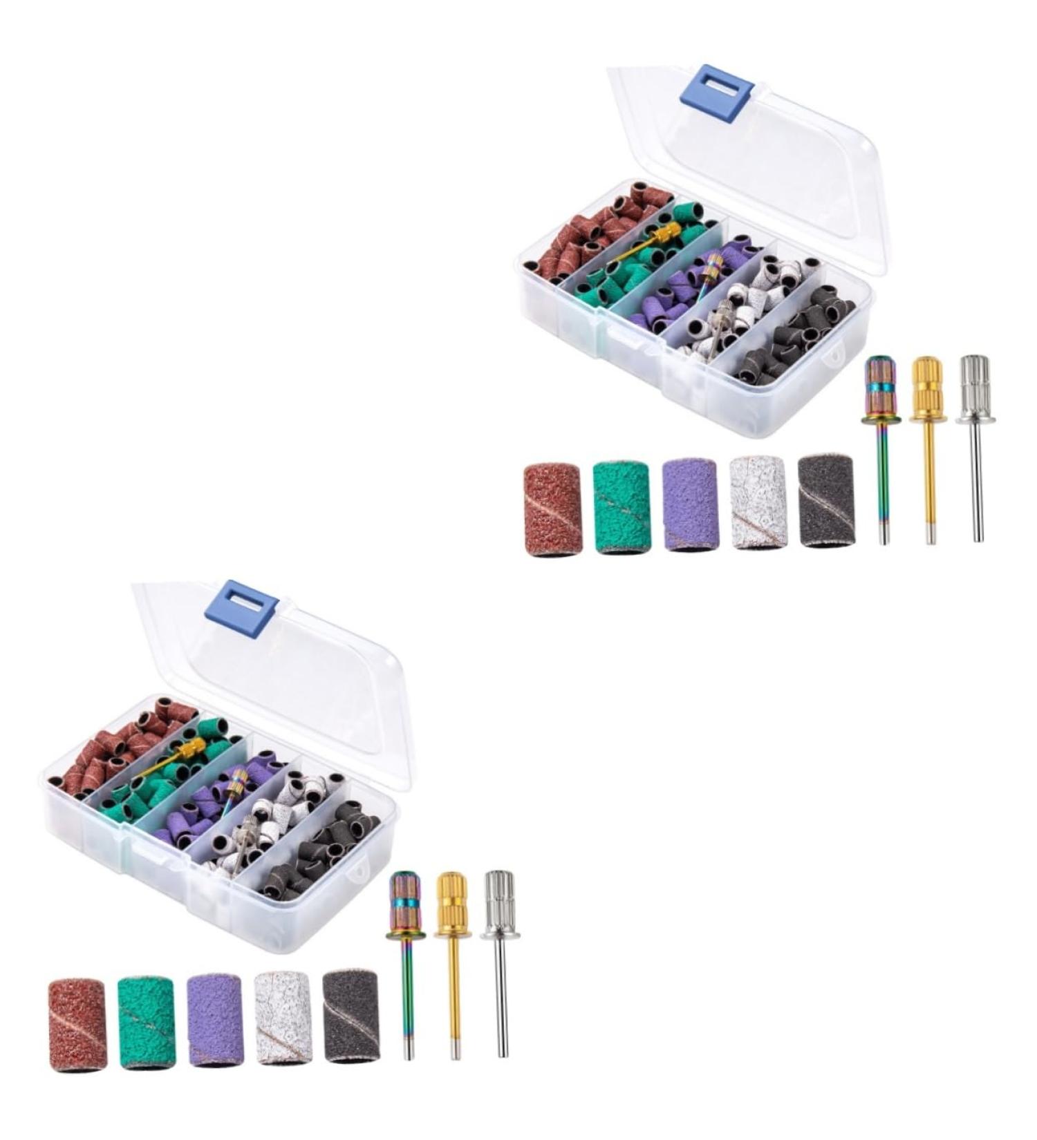 Healvian 2 Sets Nail Polish Set Manicure Polisher Buffer White Sanding Bands for Nail Drill Mandrel Bit for Nails Nail Bits Nail Drill Sanding Bands Nail Art Accessories Nail Tools Alloy - Buy Online on GoSupps.com