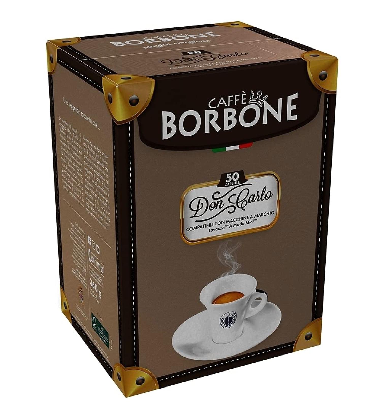 CAFF BORBONE 600 red Borbone Don Carlo capsules compatible with Modo Mio.